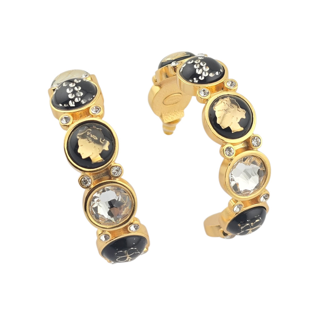 Chanel CC Gold Hoop Earrings 2020 CHANEL