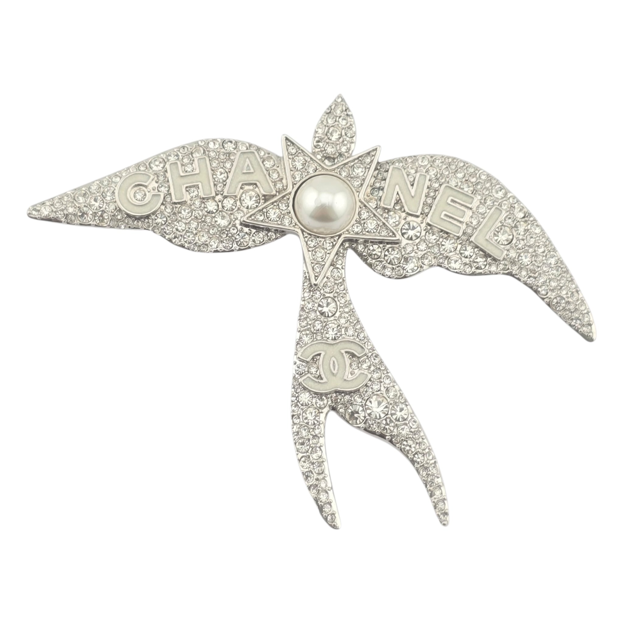 Chanel CC Bird Crystal Brooch 2025 CHANEL