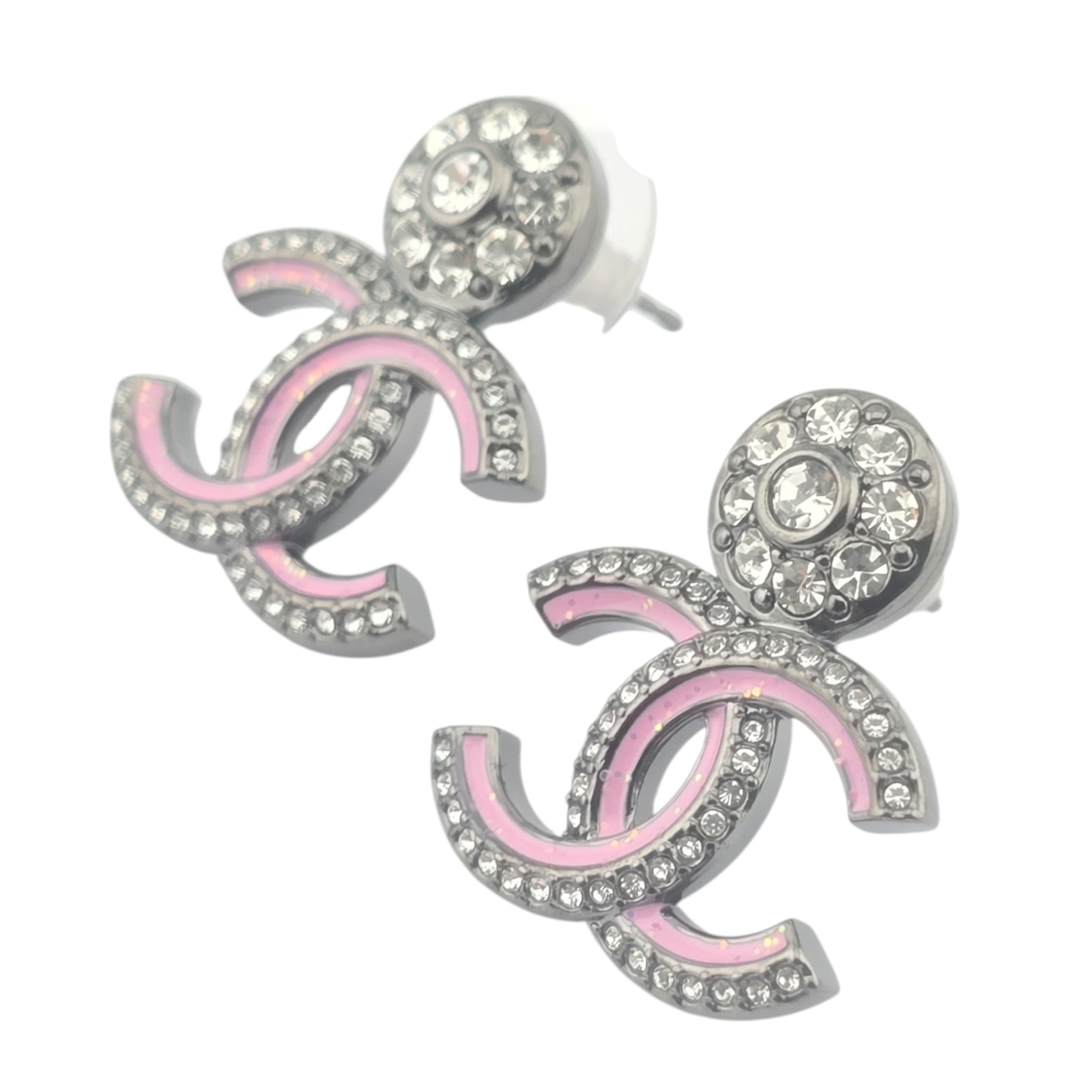Chanel CC Ruthenium Pink Earrings 2025 CHANEL