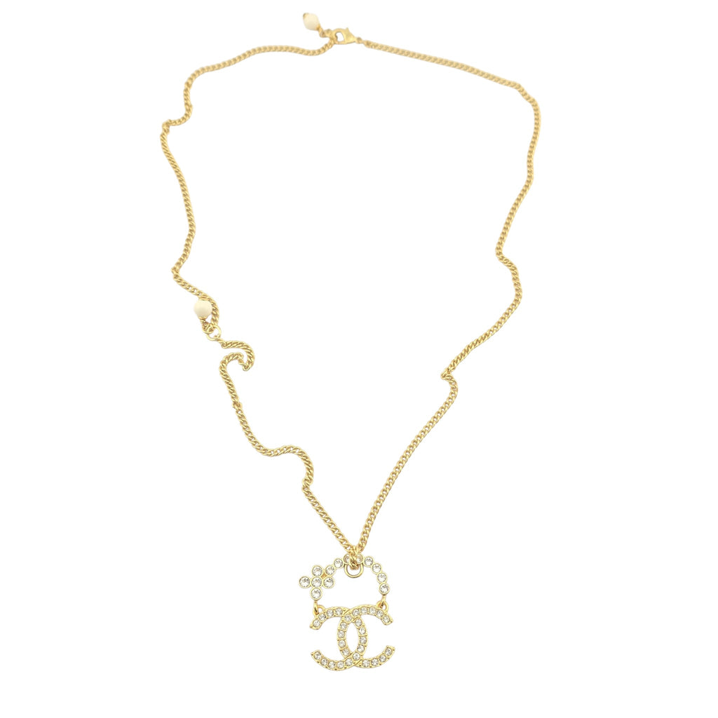 Chanel CC Gold Pendant Necklace 2023 CHANEL