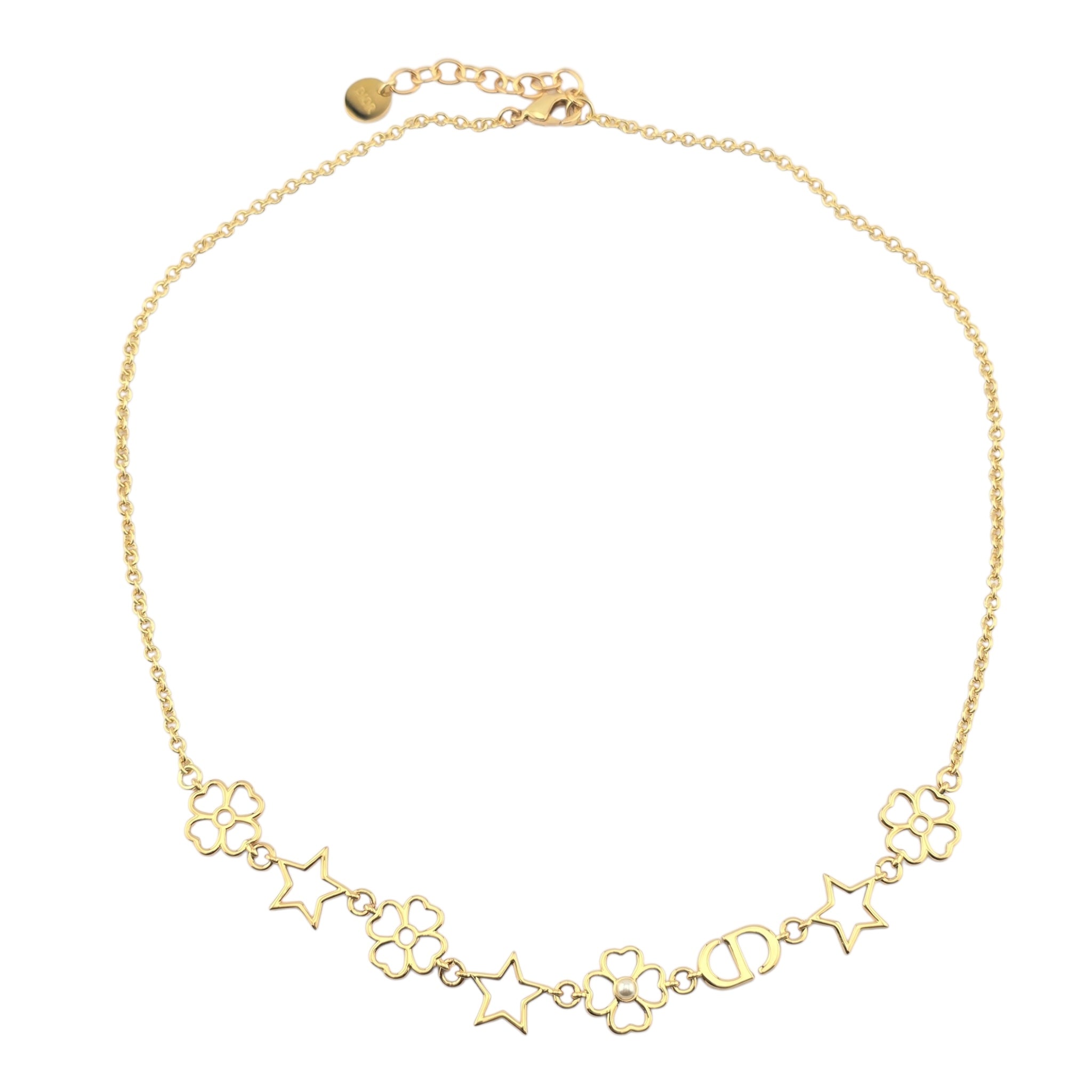 Christian Dior CD Lucky Lace Necklace DIOR