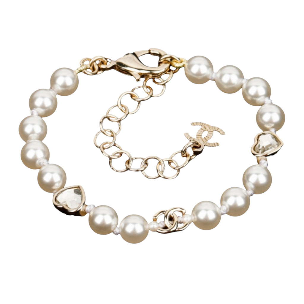 Chanel CC Faux Pearl Bracelet 2025 CHANEL