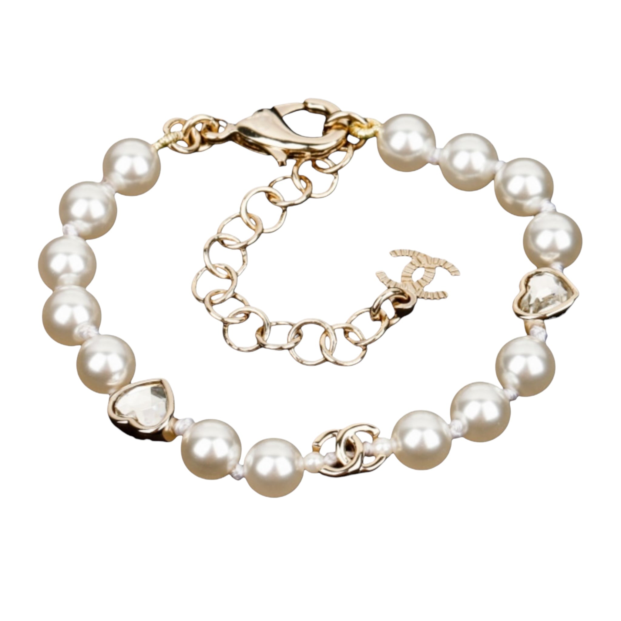 Chanel CC Faux Pearl Bracelet 2025 CHANEL