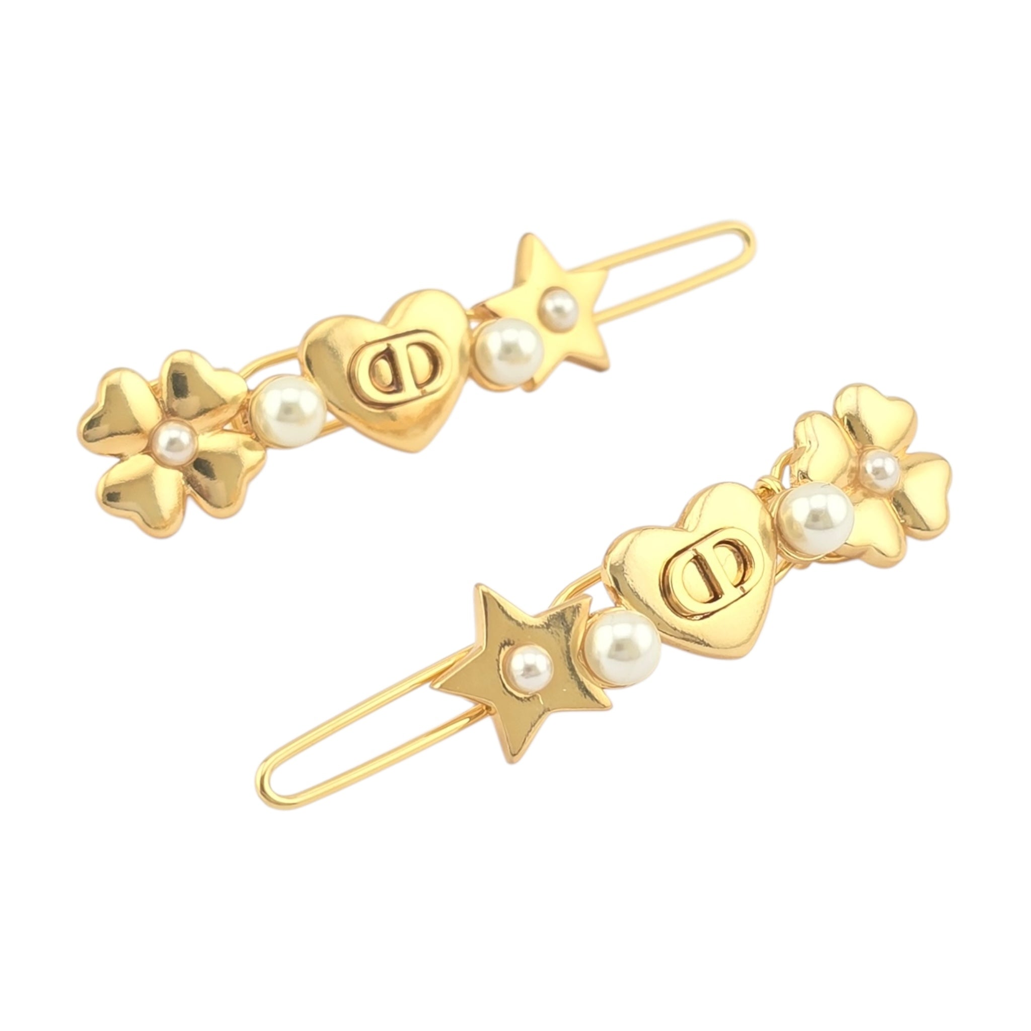 Christian Dior CD Lucky Dior Hair Barrettes DIOR