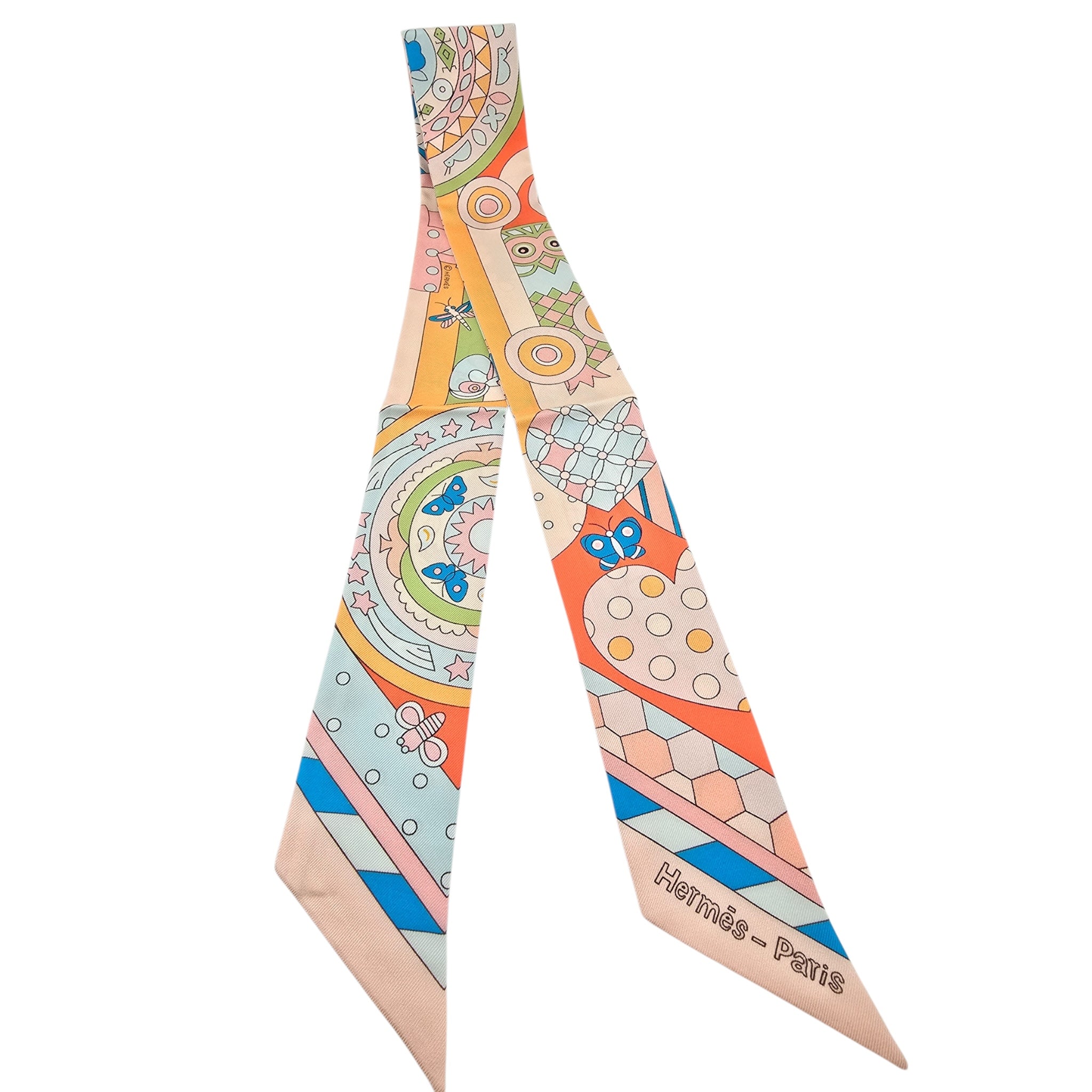 Hermes Silk Les Murmures de la Foret Twilly HERMES