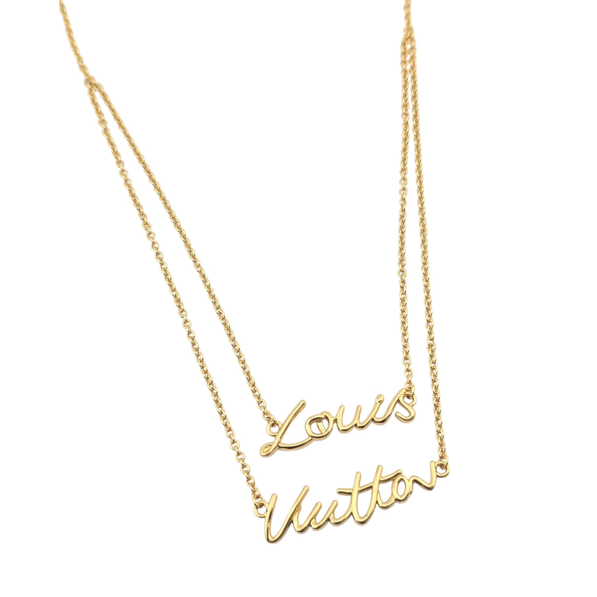 Louis Vuitton LV Script Necklace LOUIS VUITTON