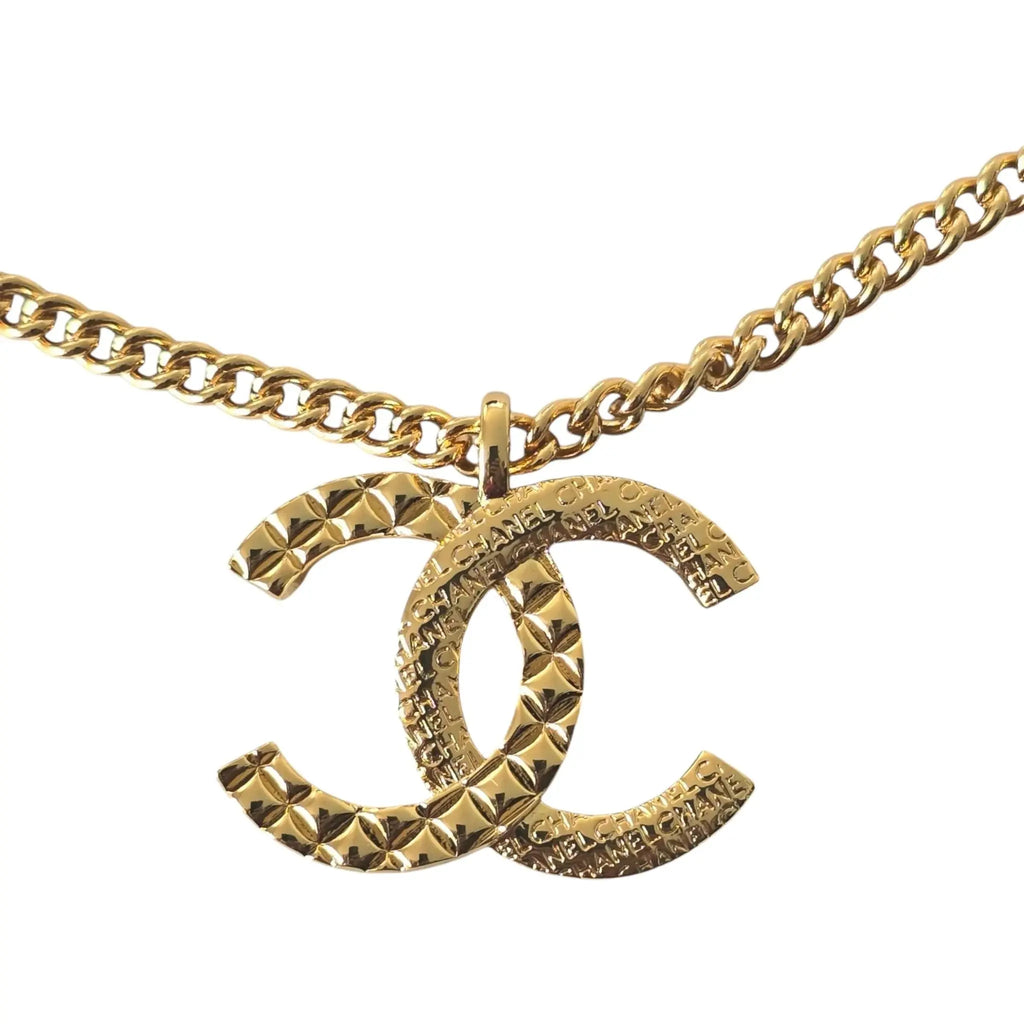 Chanel CC F24 Gold Pendant Necklace 2024 CHANEL