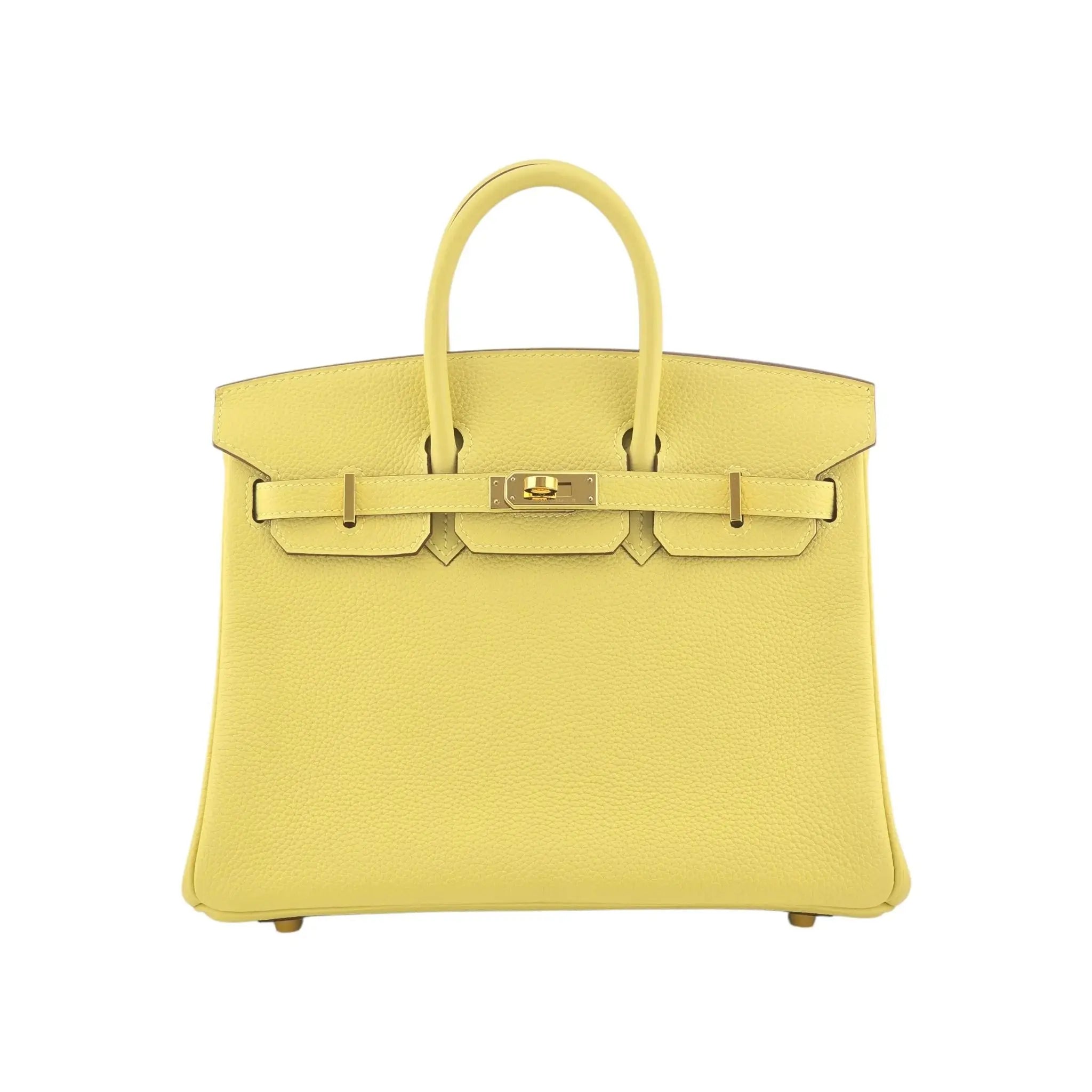 Hermes Birkin 25 Jaune Poussin Togo GHW #B 2023 HERMES