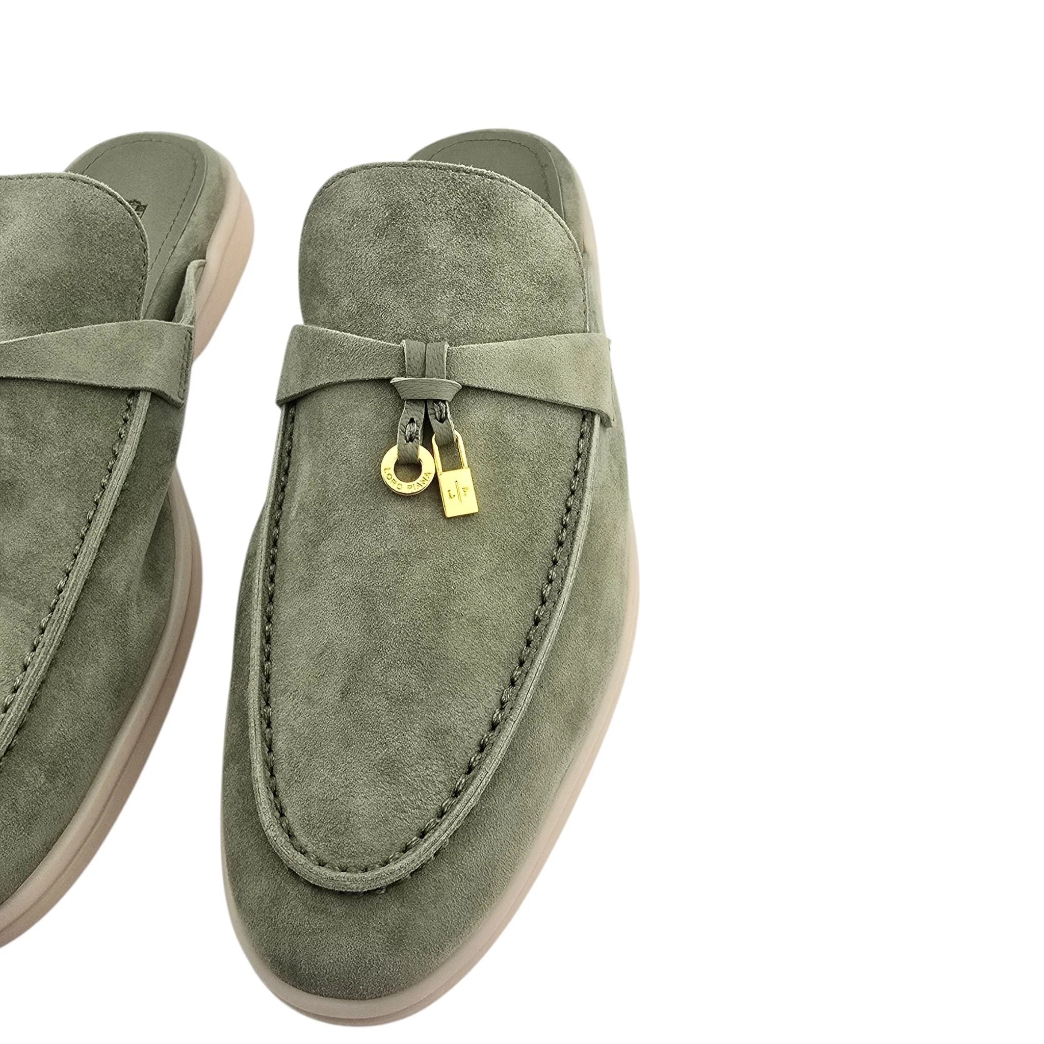Loro Piana Babouche Charms Walk Loafer - Tea Room (Green) - 40 LORO PIANA