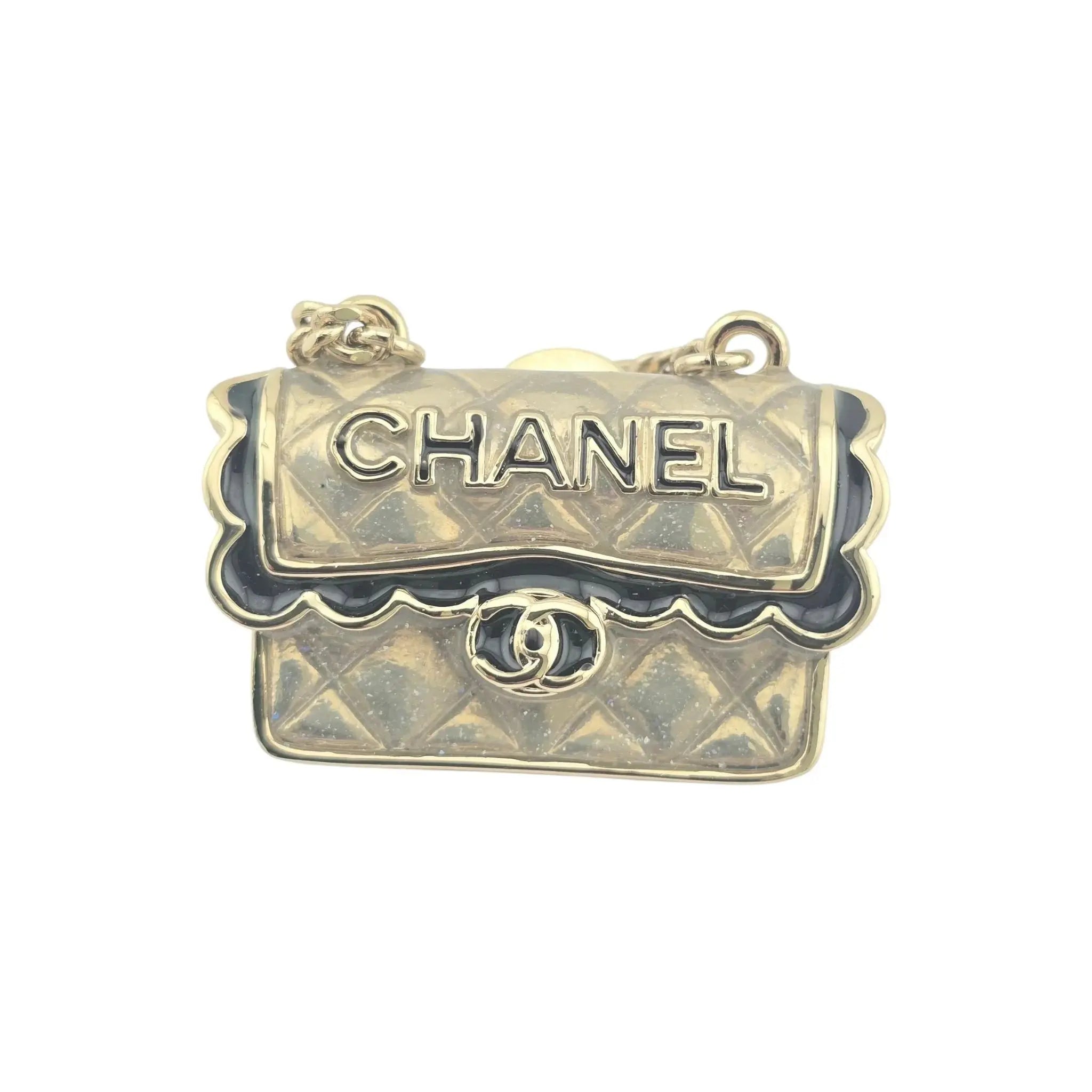 Chanel CC Matelasse Bag Pin Brooch 2024 CHANEL