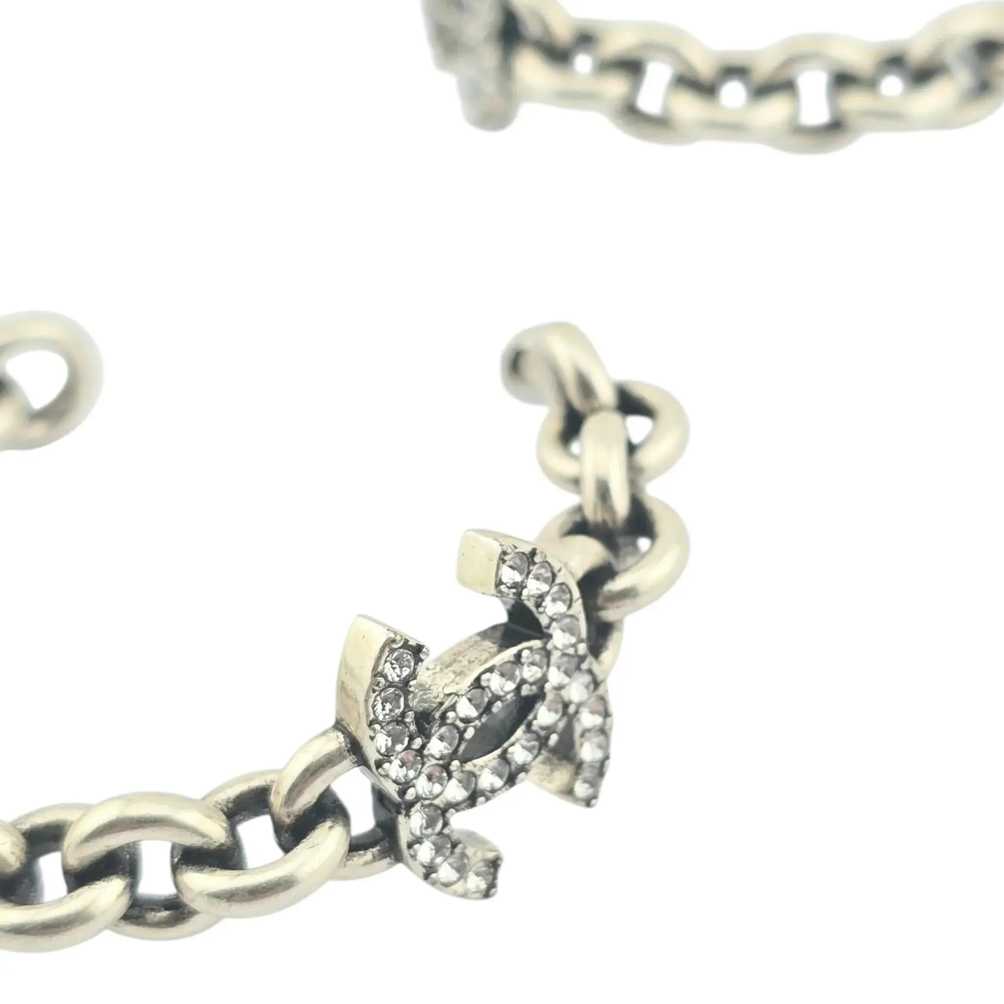 Chanel CC Silver Hoop Earrings 2024 CHANEL