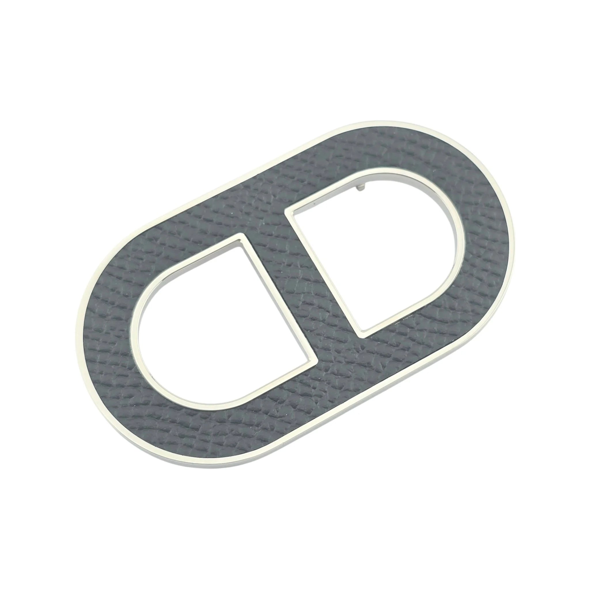 Hermès Chaine D’Ancre Brooch Epsom Black HERMES