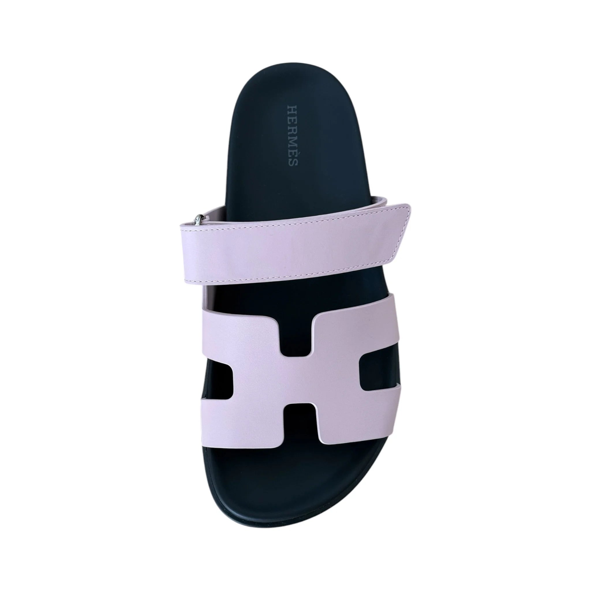 Hermes Chypre Leather Sandal Rose Cancan 39 UK6 HERMES