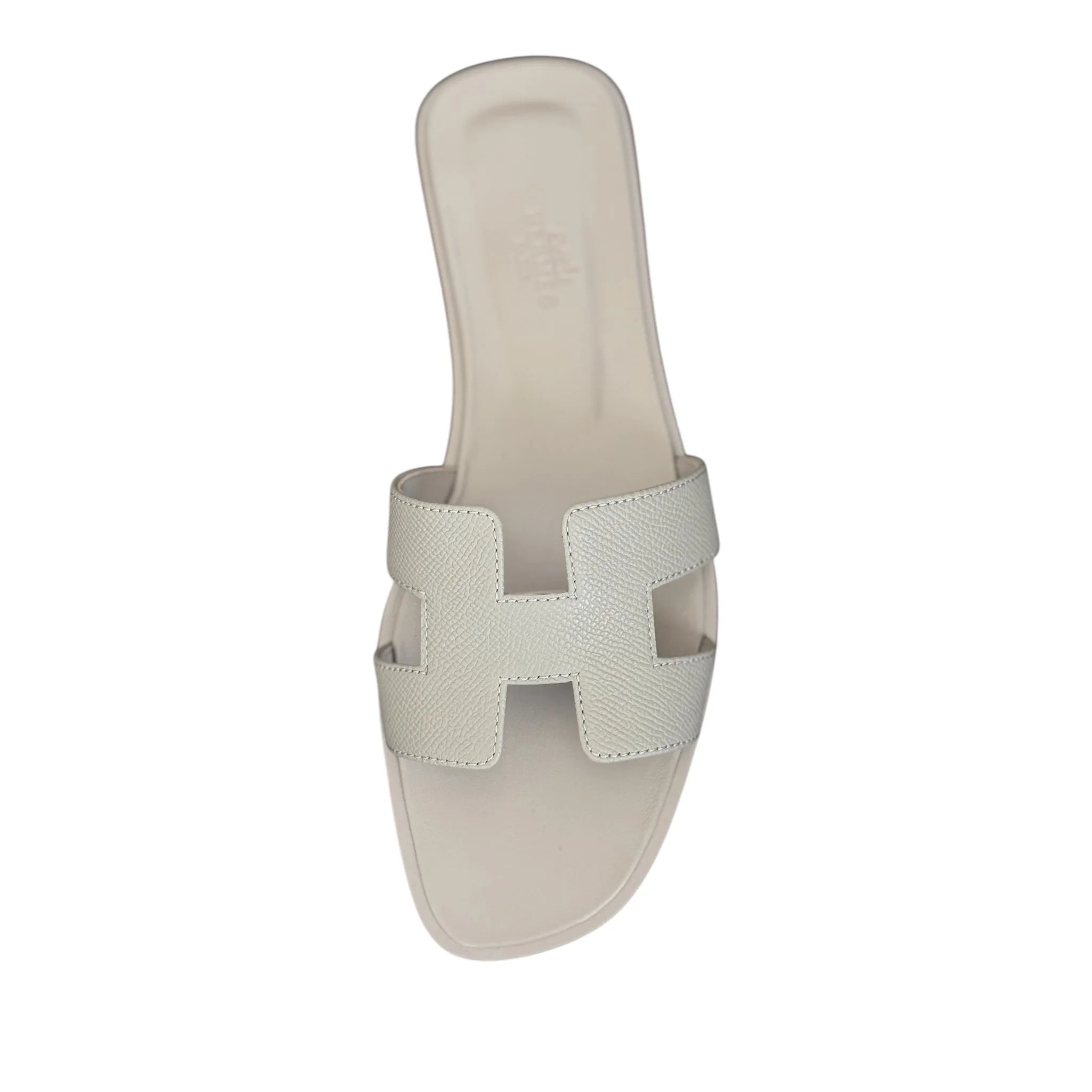 Hermes Oran Sandal Bleu Glacier Epsom - 40 UK 7 HERMES