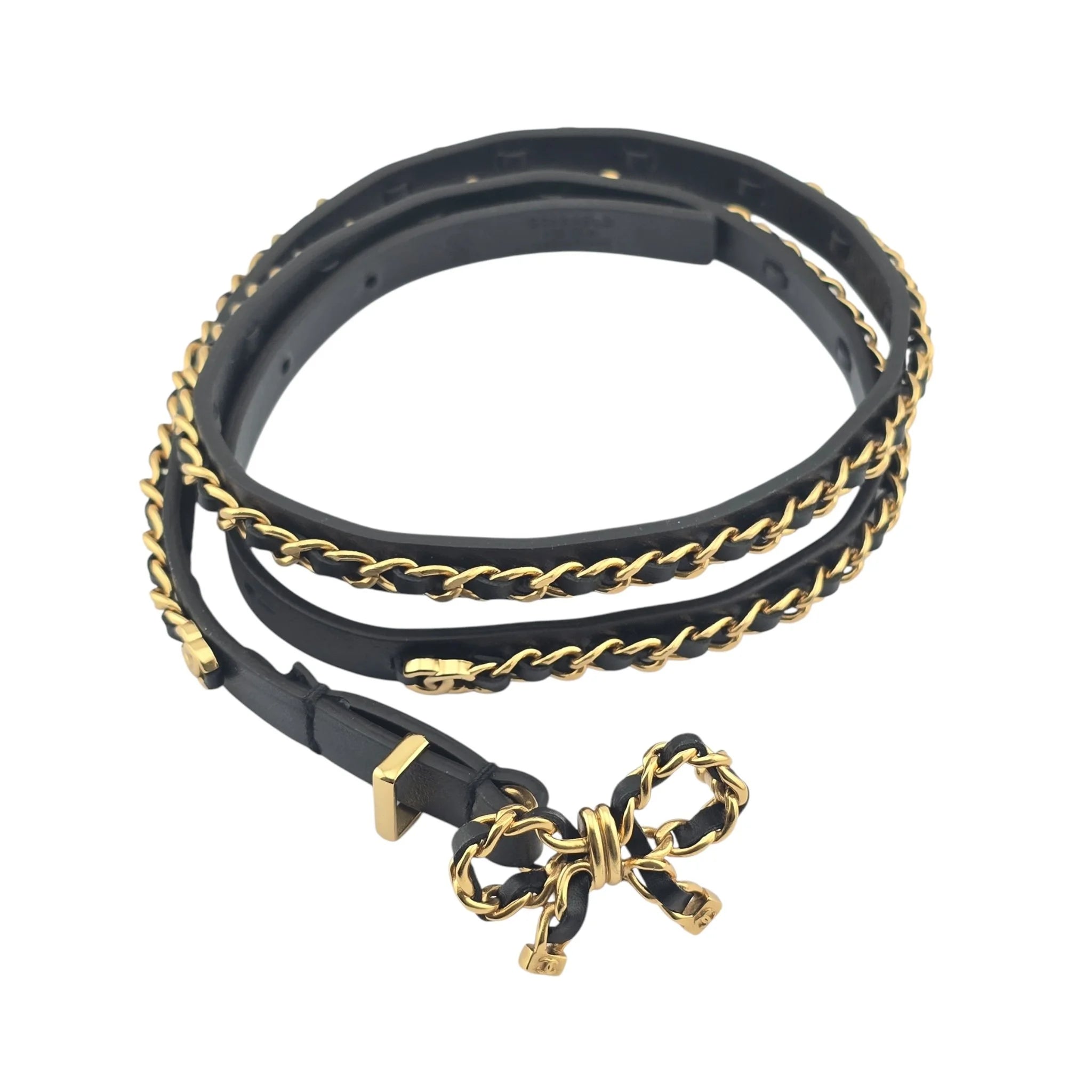 Chanel CC A22 Bow Chain Belt CHANEL