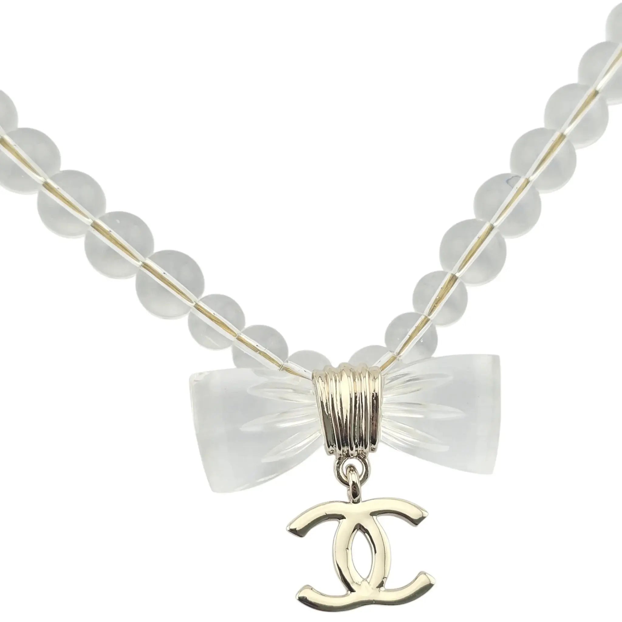 Chanel CC Transparent Resin Choker Necklace 2025 CHANEL