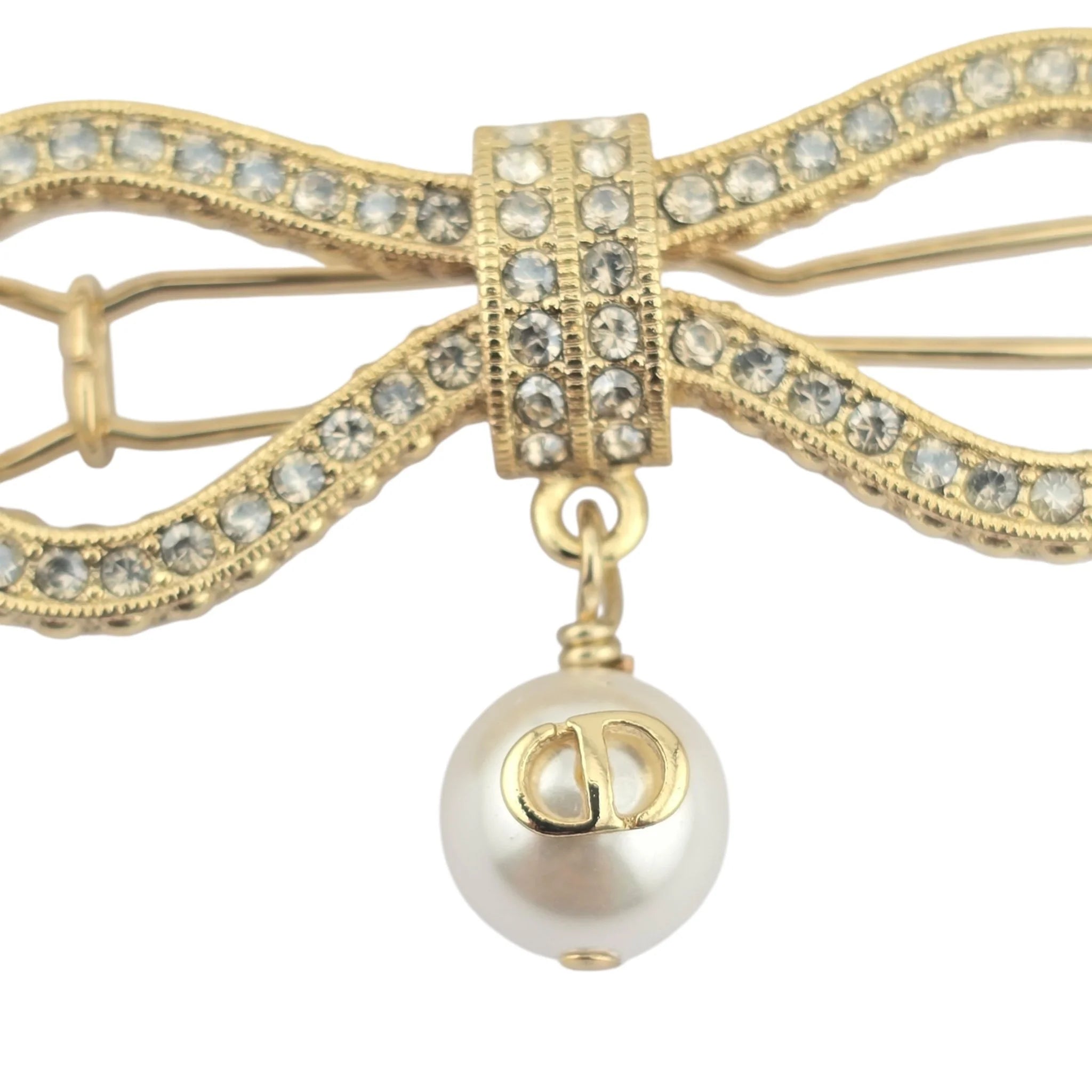Christian Dior Le Nœud de Dior Bow Hair Barrette Clip DIOR
