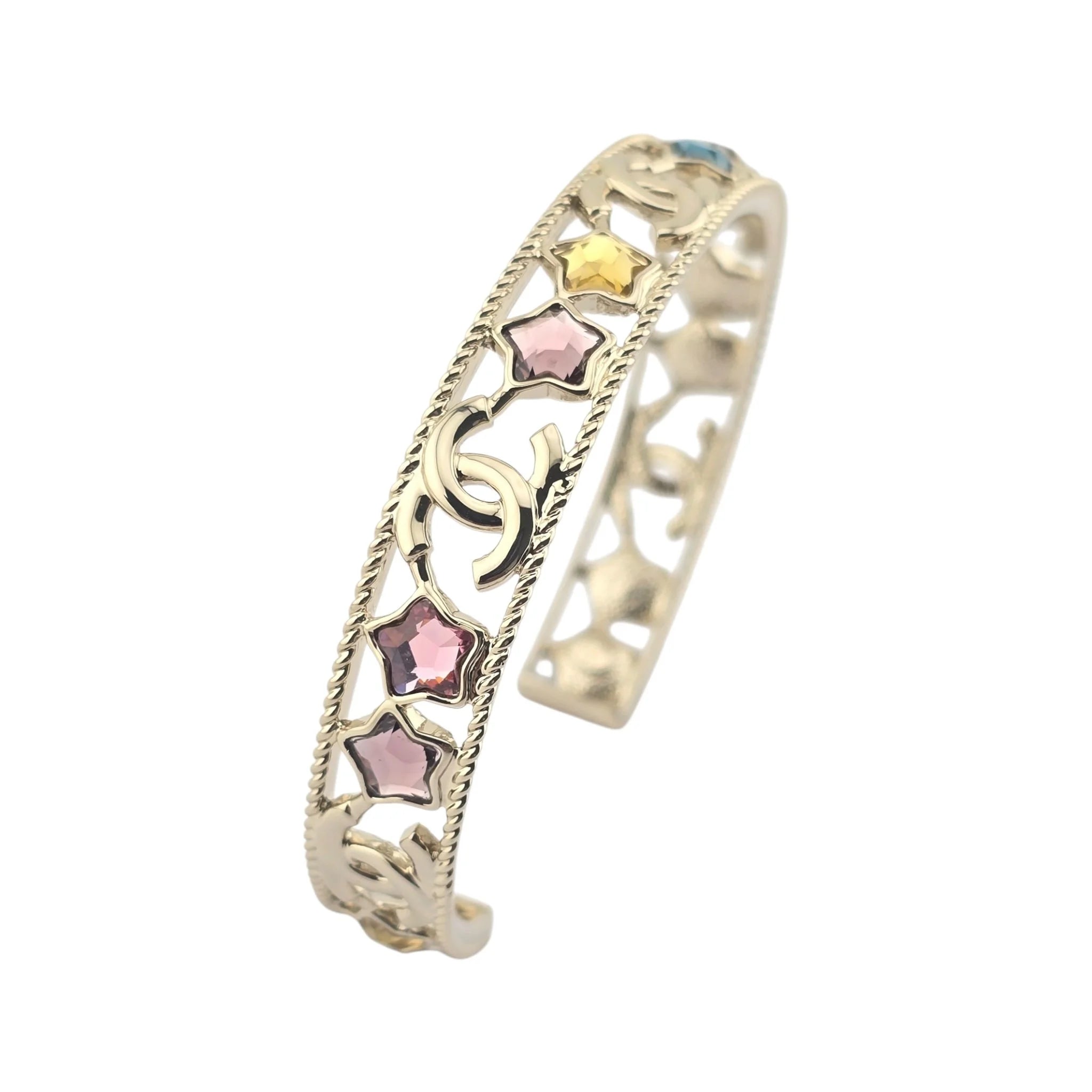Chanel CC Multicolour Cuff Bangle 2025 CHANEL