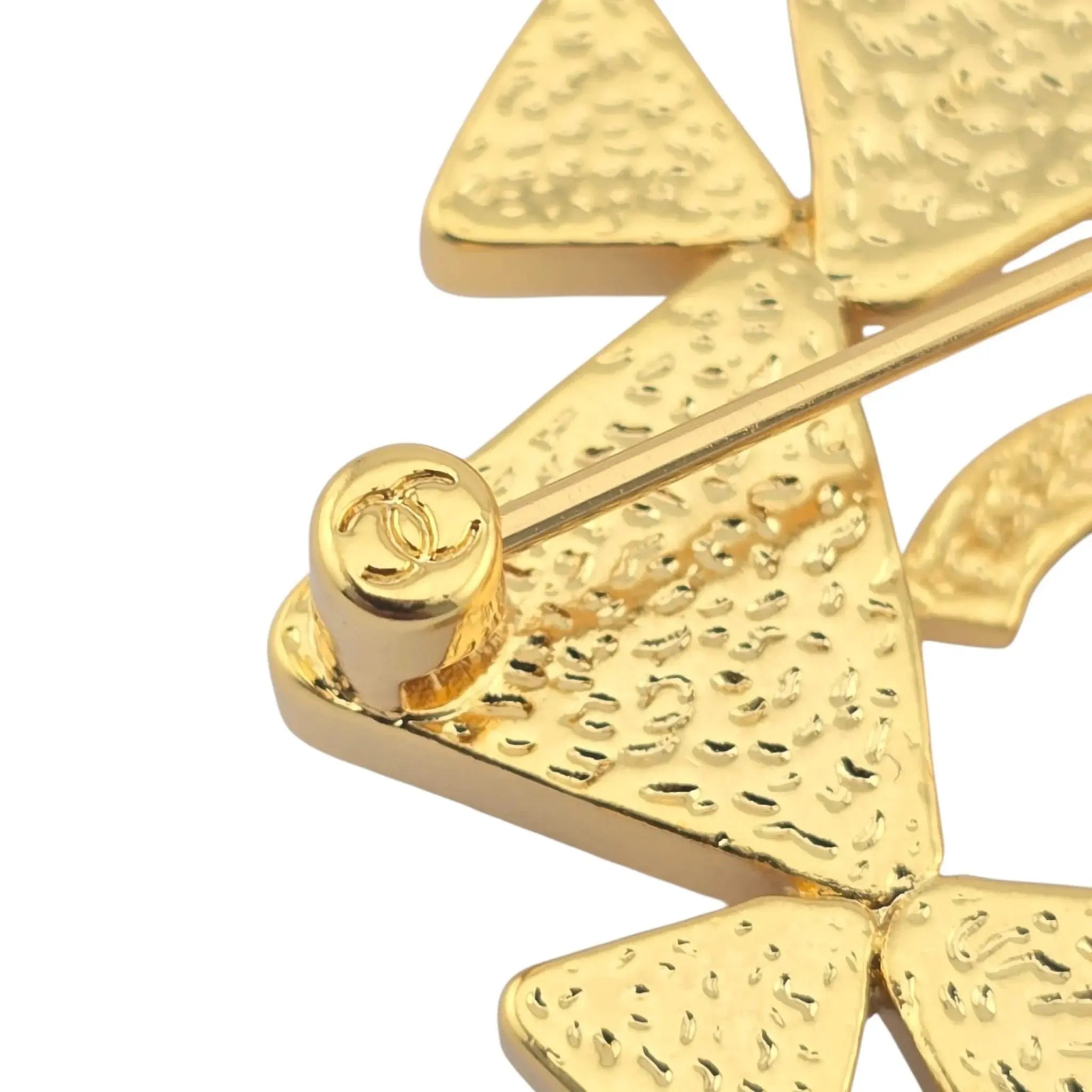 Chanel CC Crystal Gold Brooch 2020 CHANEL