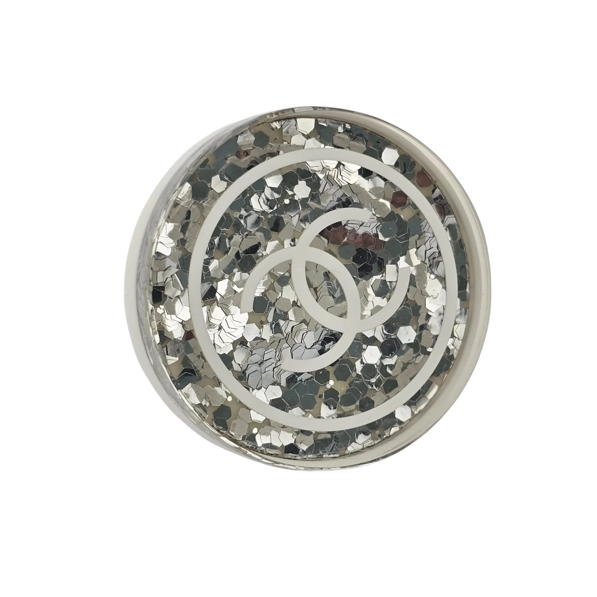 Chanel CC White Resin Round Earrings 2024 CHANEL