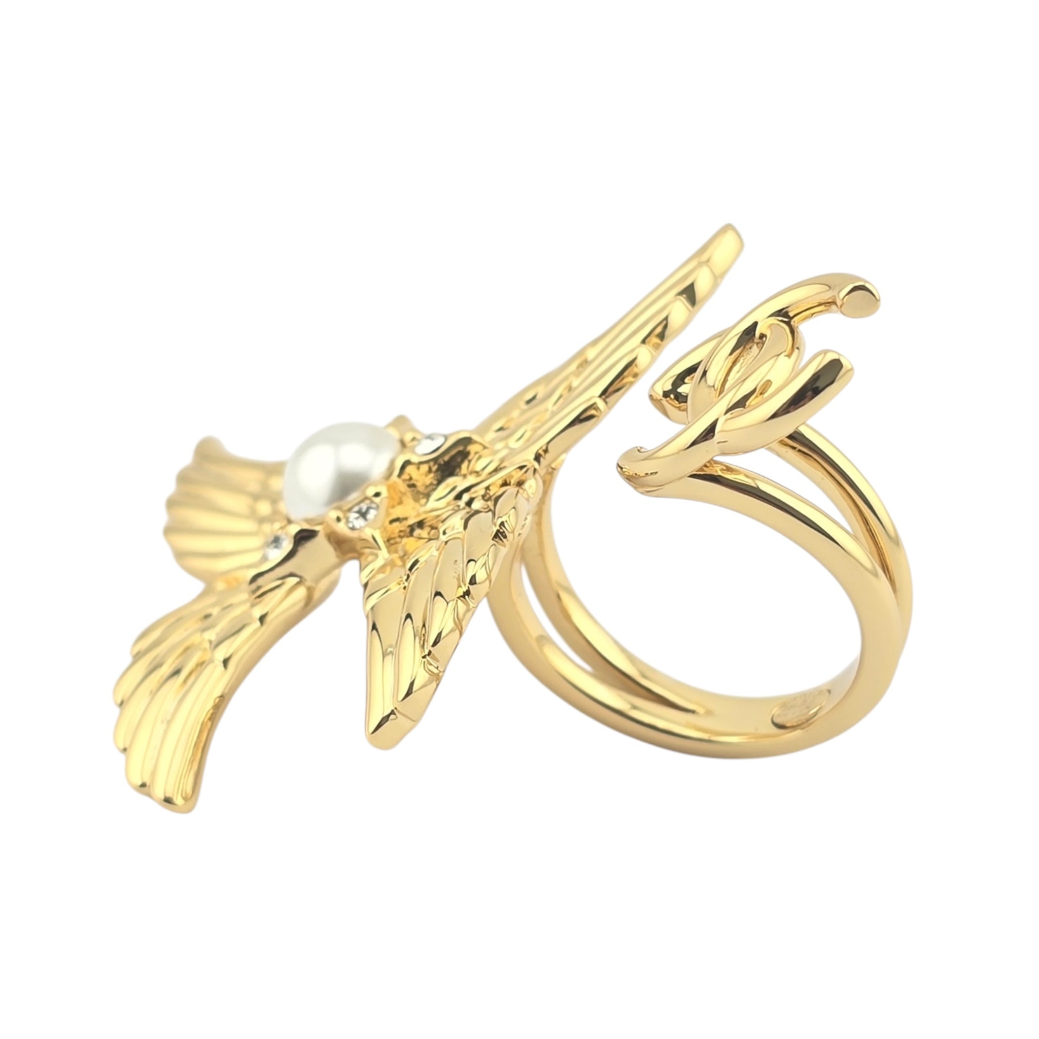 Chanel CC Wings Gold Ring 2024