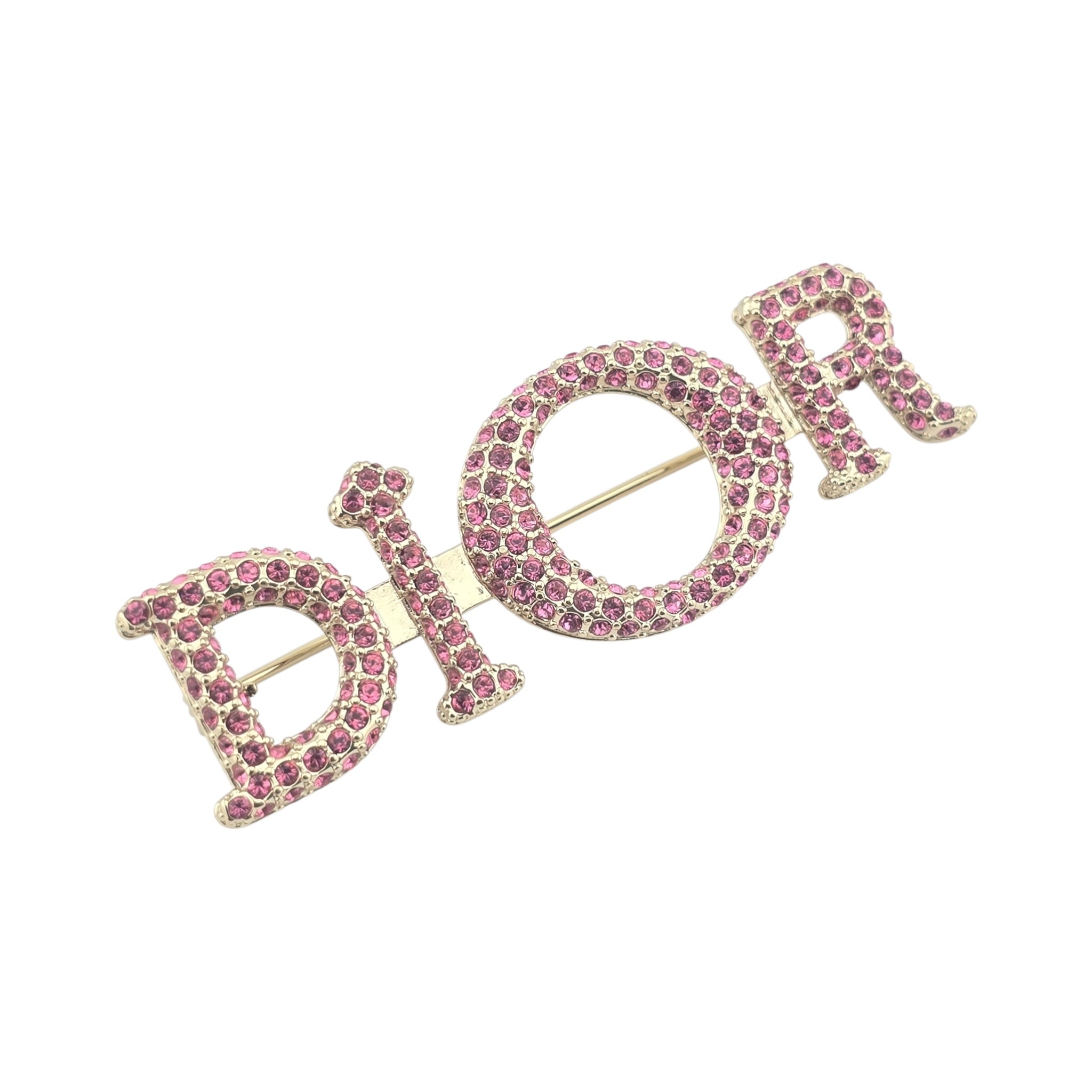 Christian Dior Miss Dior Pink Crystal Brooch 