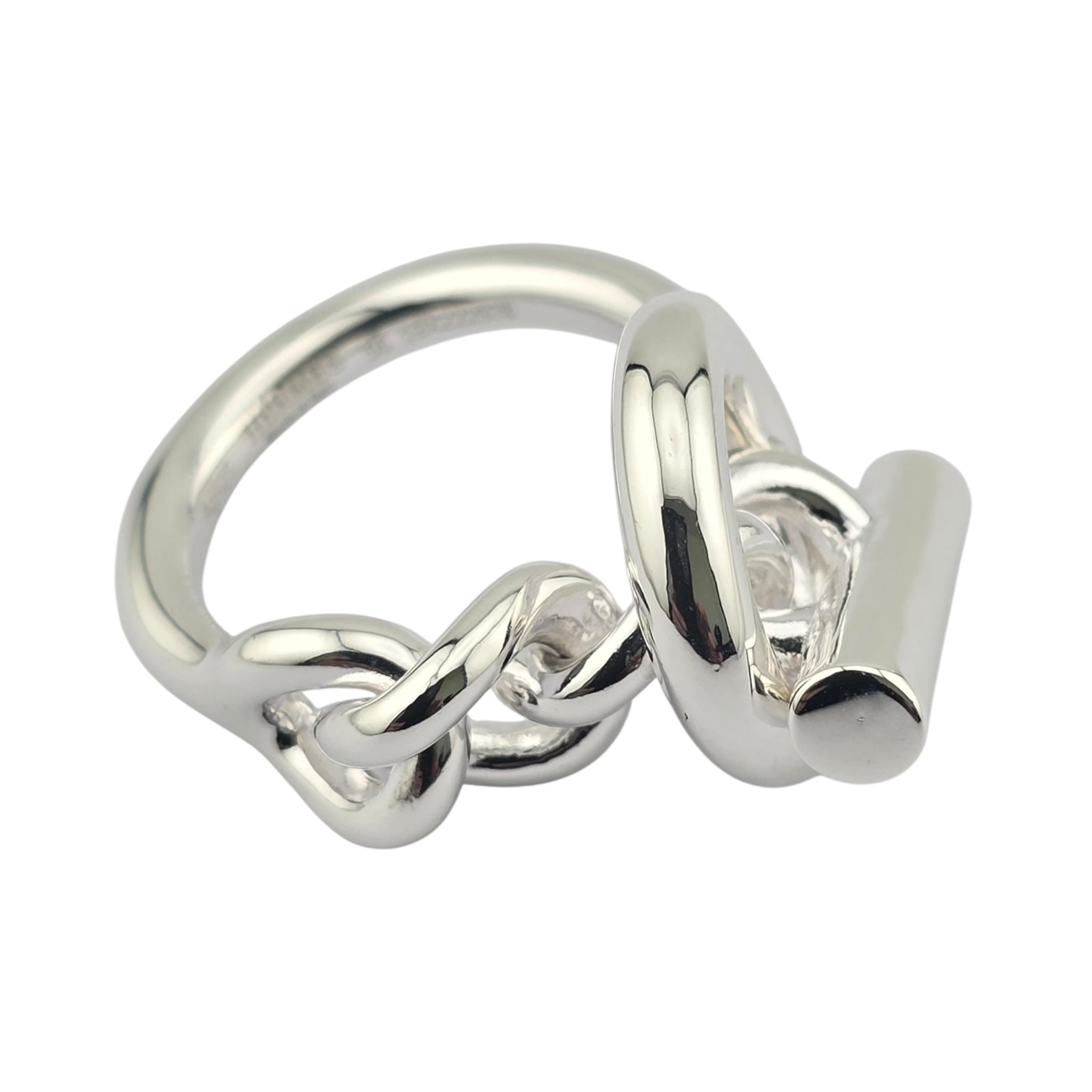 Hermes Croisette Sterling Silver Ring HERMES