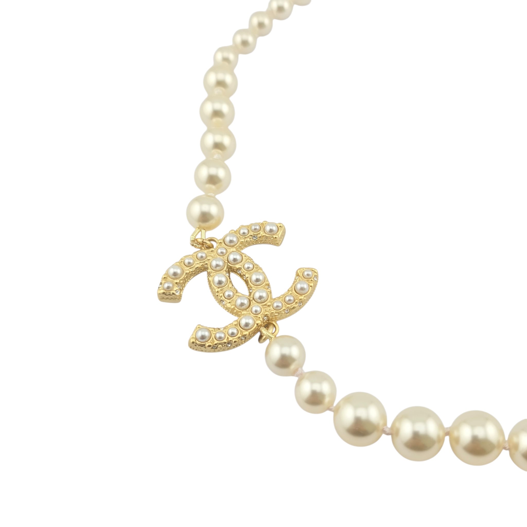 Chanel CC Faux Pearl 100 Anniversary Necklace 2021 CHANEL