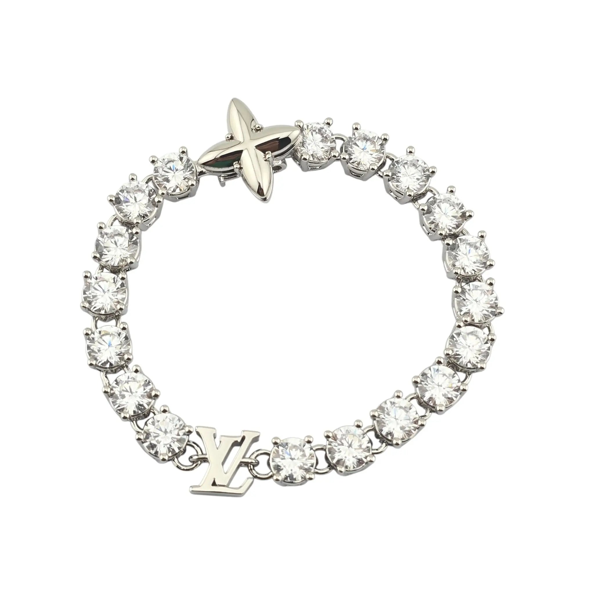 Louis Vuitton LV Crystal Silver Bracelet LOUIS VUITTON