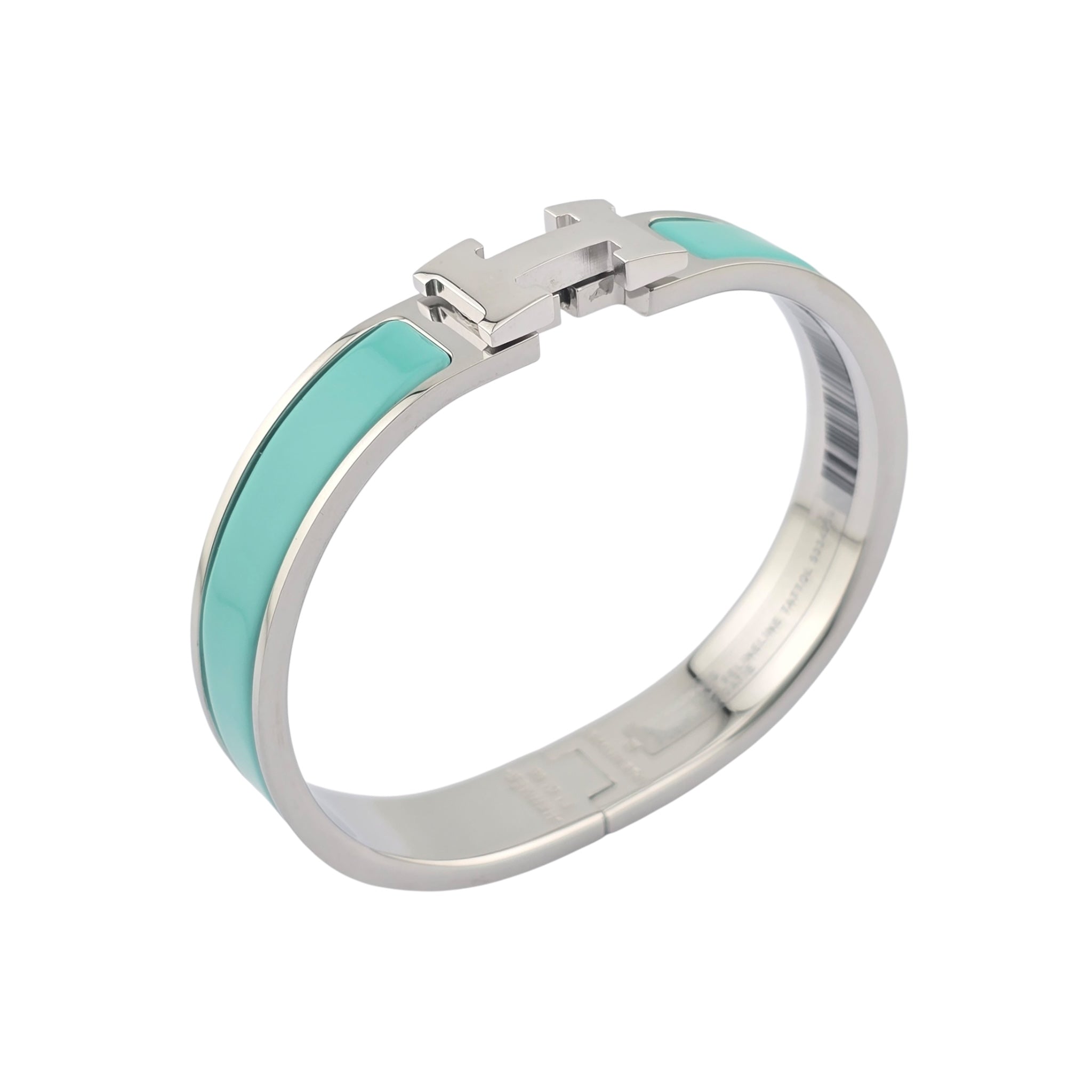 Hermes Clic H Bracelet Lagon Palladium GM