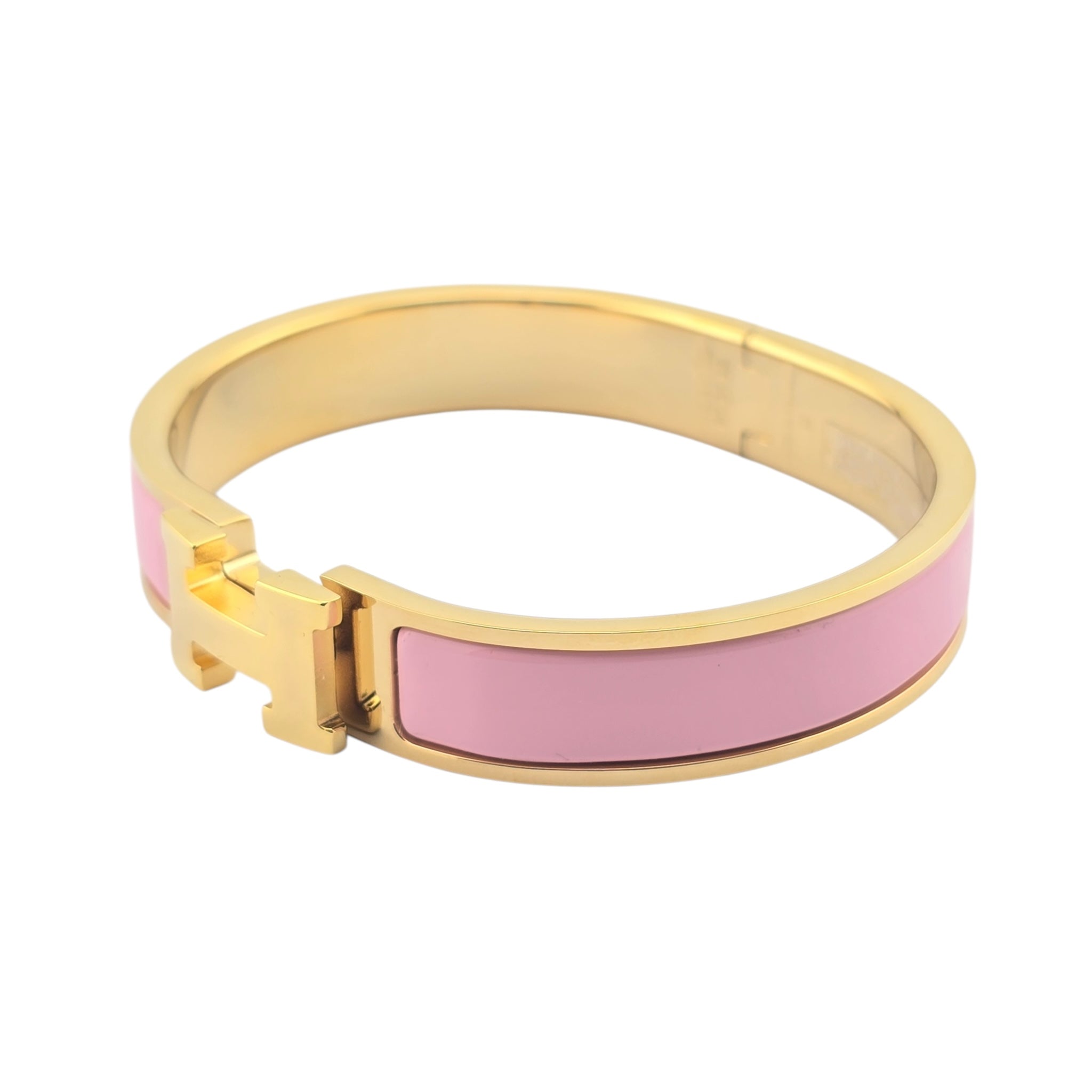 Hermes Clic H Bracelet Pink Gold GM