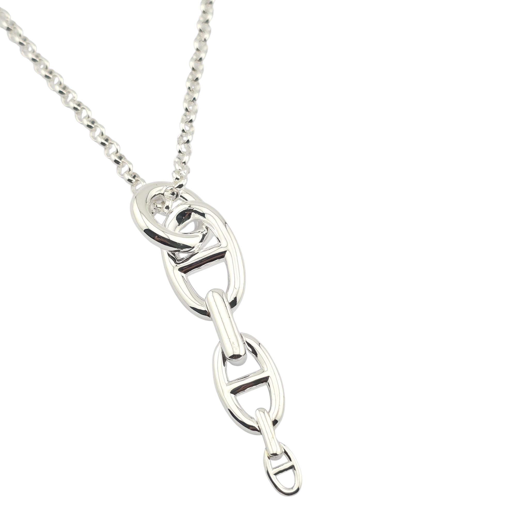Hermes Chaine d'Ancre Enchainee Pendant Large Model