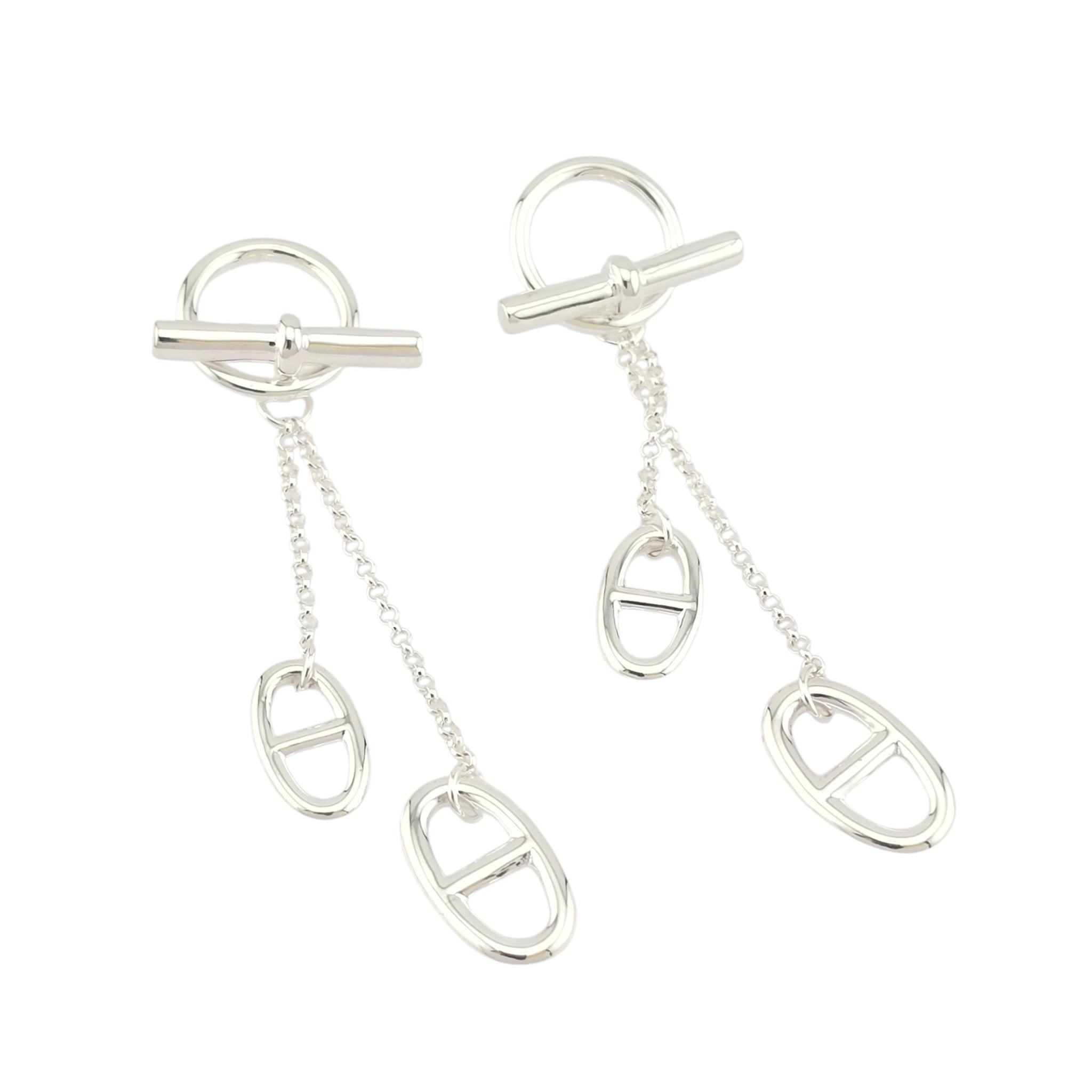 Hermes Farandole Sterling Silver Medium Earrings