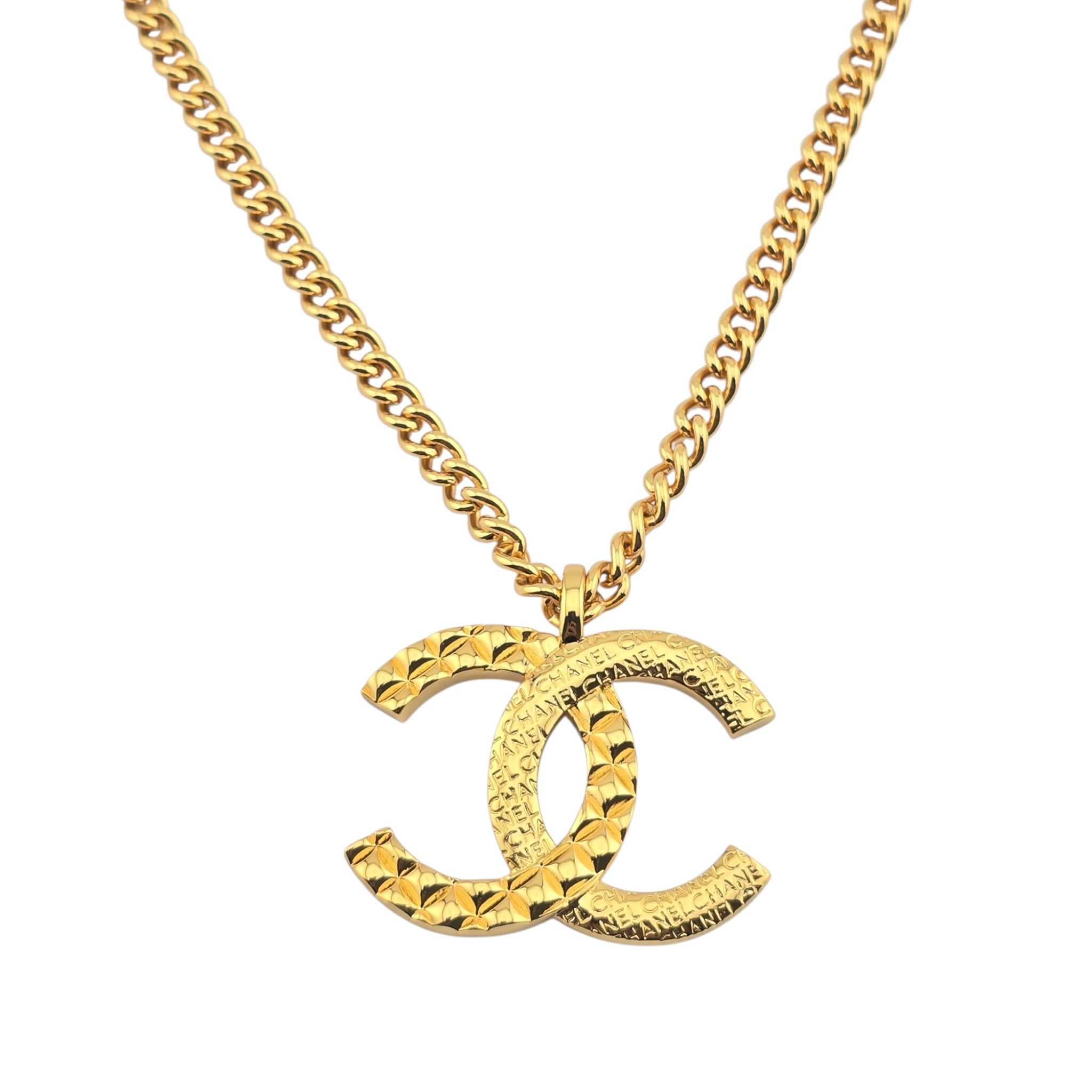 Chanel CC F24 Gold Pendant Necklace 2024 CHANEL