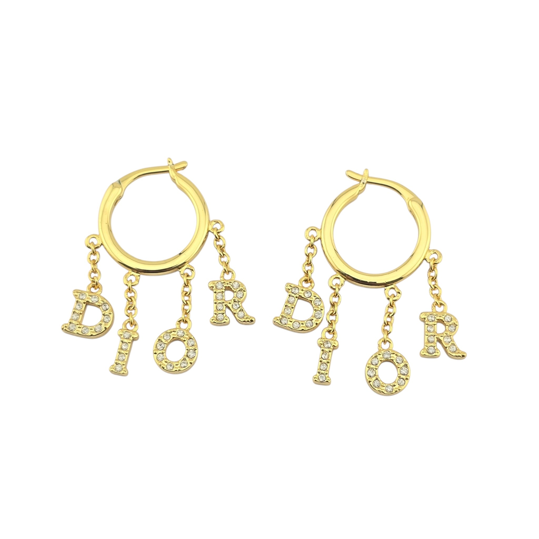 Christian Dior Dio(r)Evolution Gold Hoop Earrings DIOR