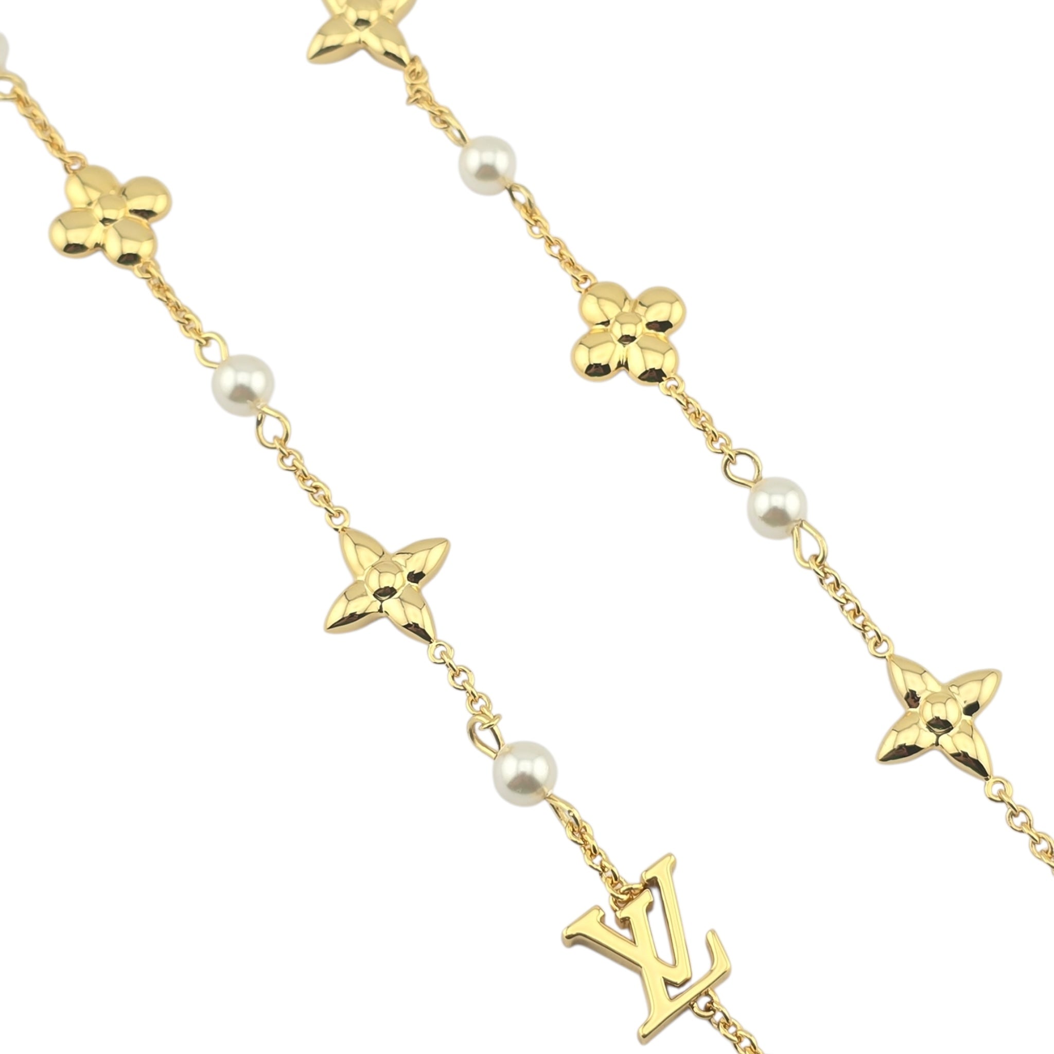 Louis Vuitton LV Louisa Gold Necklace LOUIS VUITTON