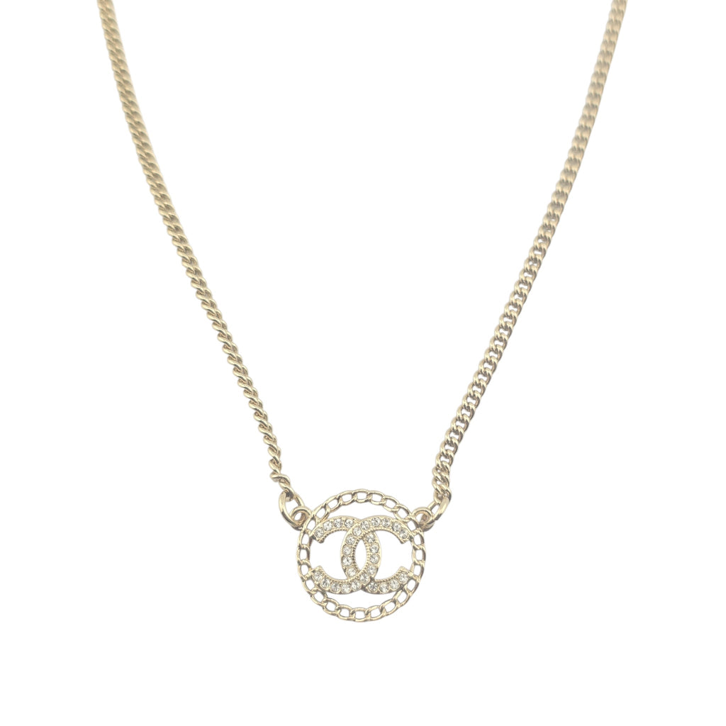 Chanel CC Round Pendant Necklace 2025 CHANEL