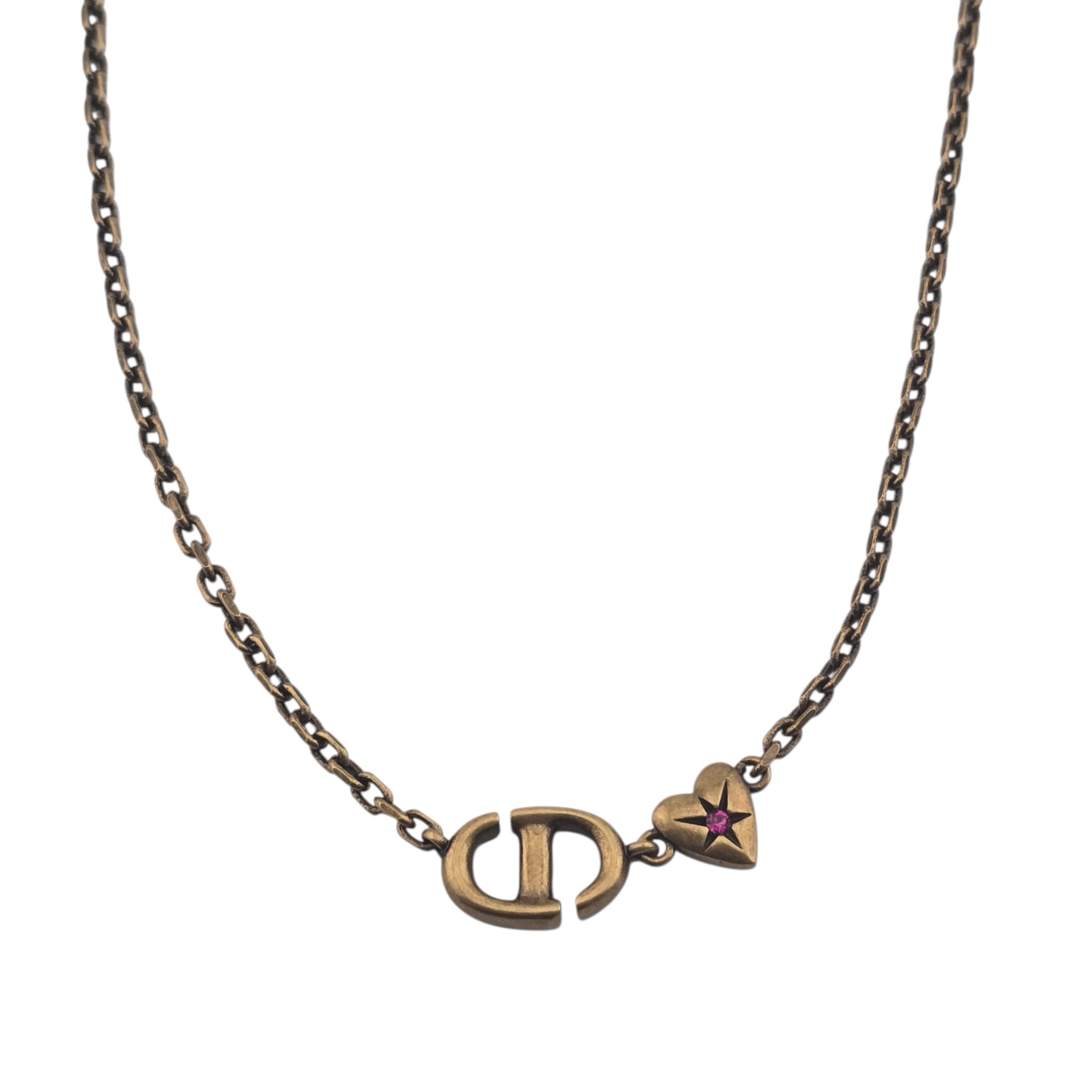 Christian Dior Lucky Charms Heart Necklace DIOR