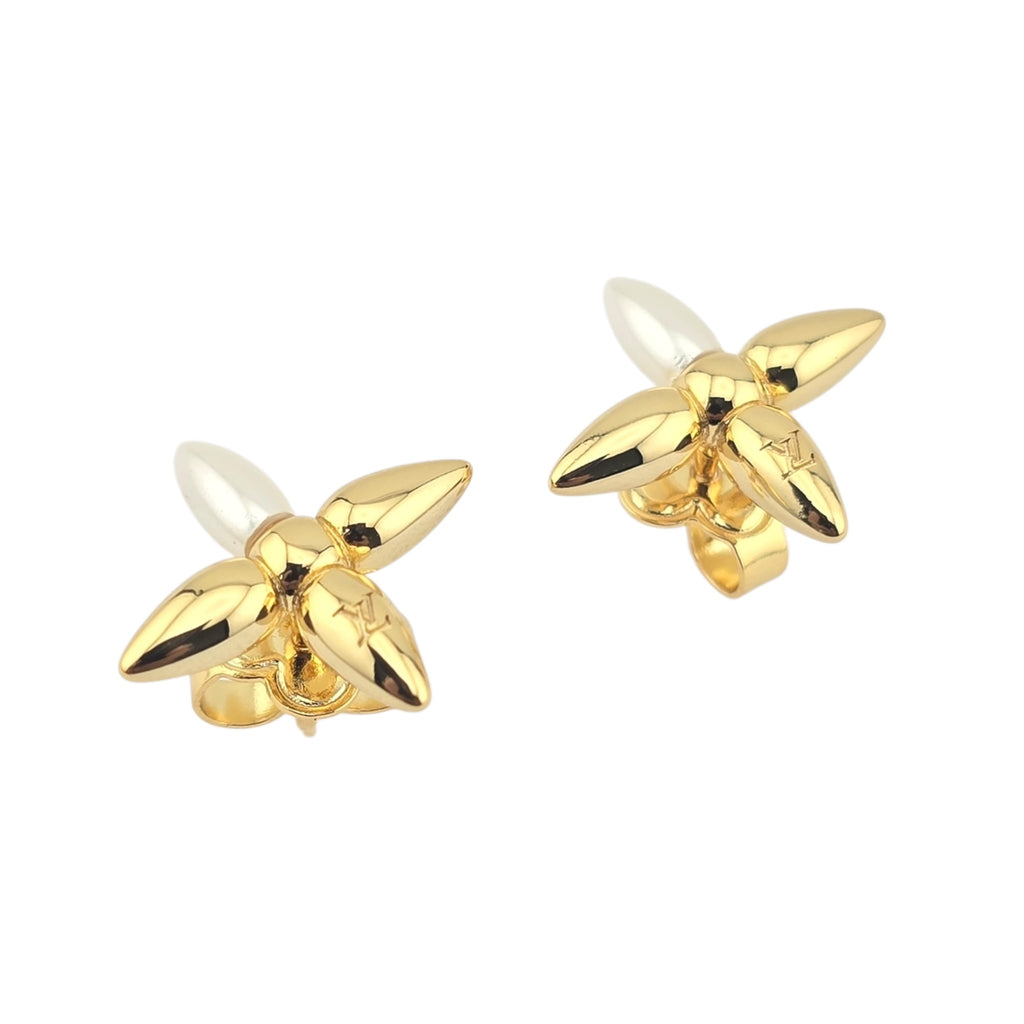 Louis Vuitton LV Louisette Gold Earrings LOUIS VUITTON