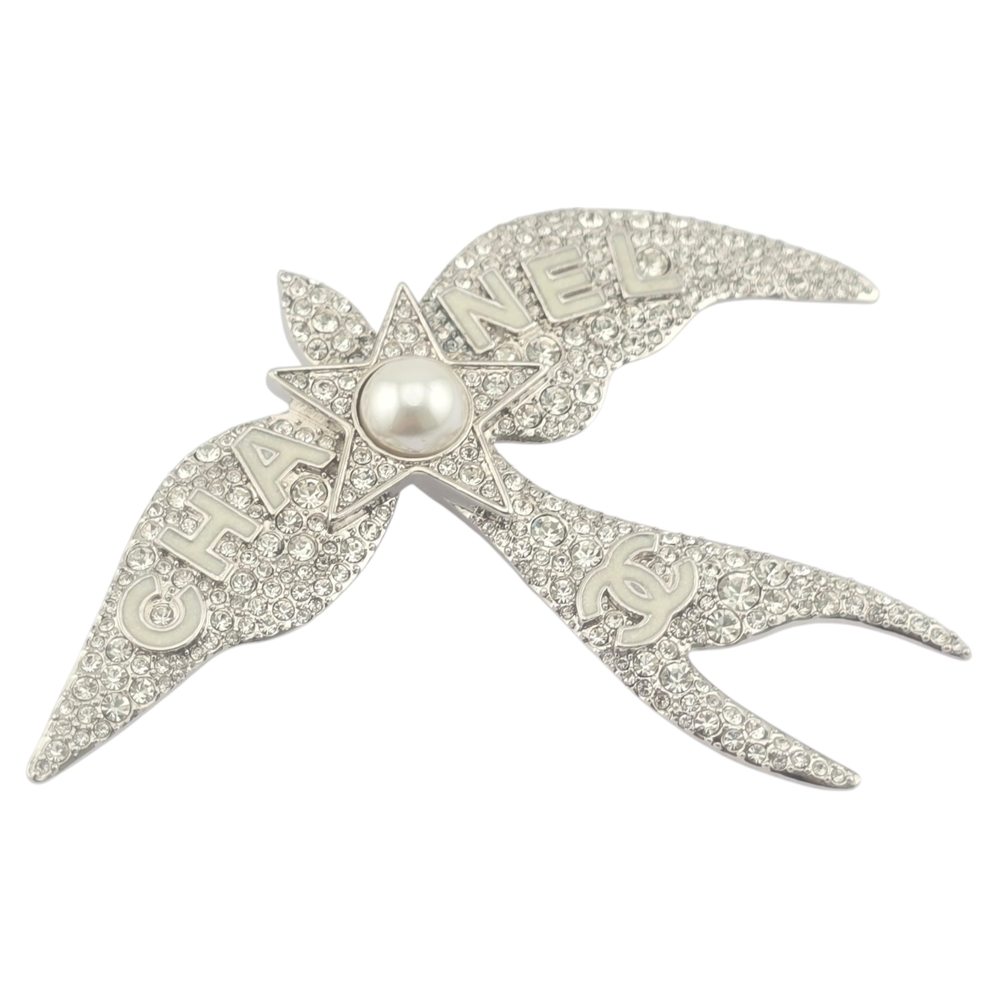 Chanel CC Bird Crystal Brooch 2025 CHANEL