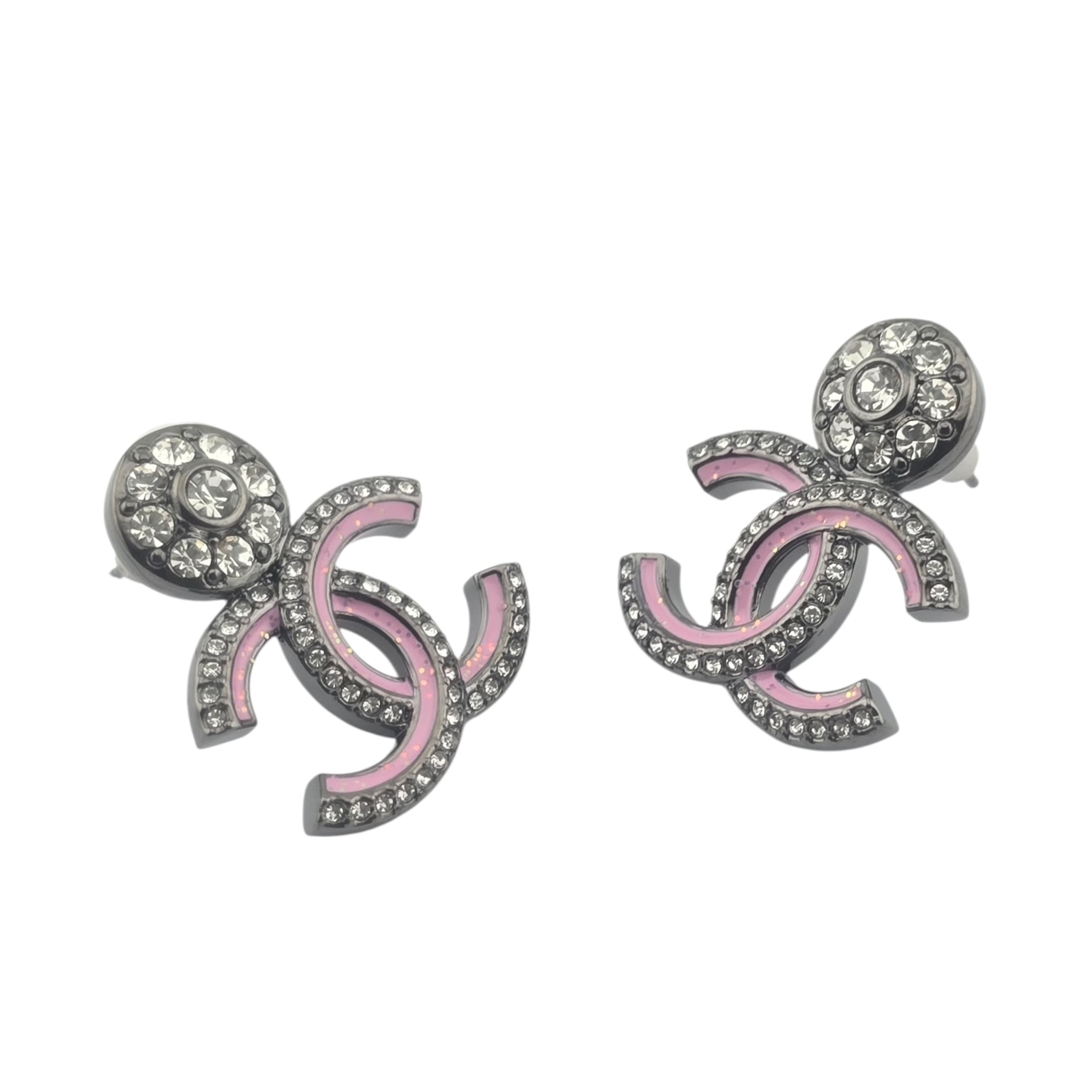 Chanel CC Ruthenium Pink Earrings 2025 CHANEL