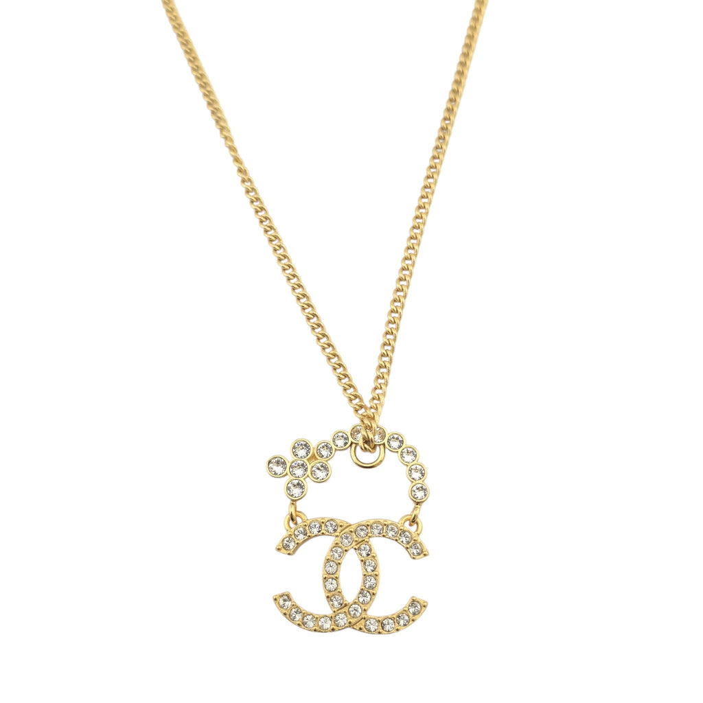 Chanel CC Gold Pendant Necklace 2023 CHANEL