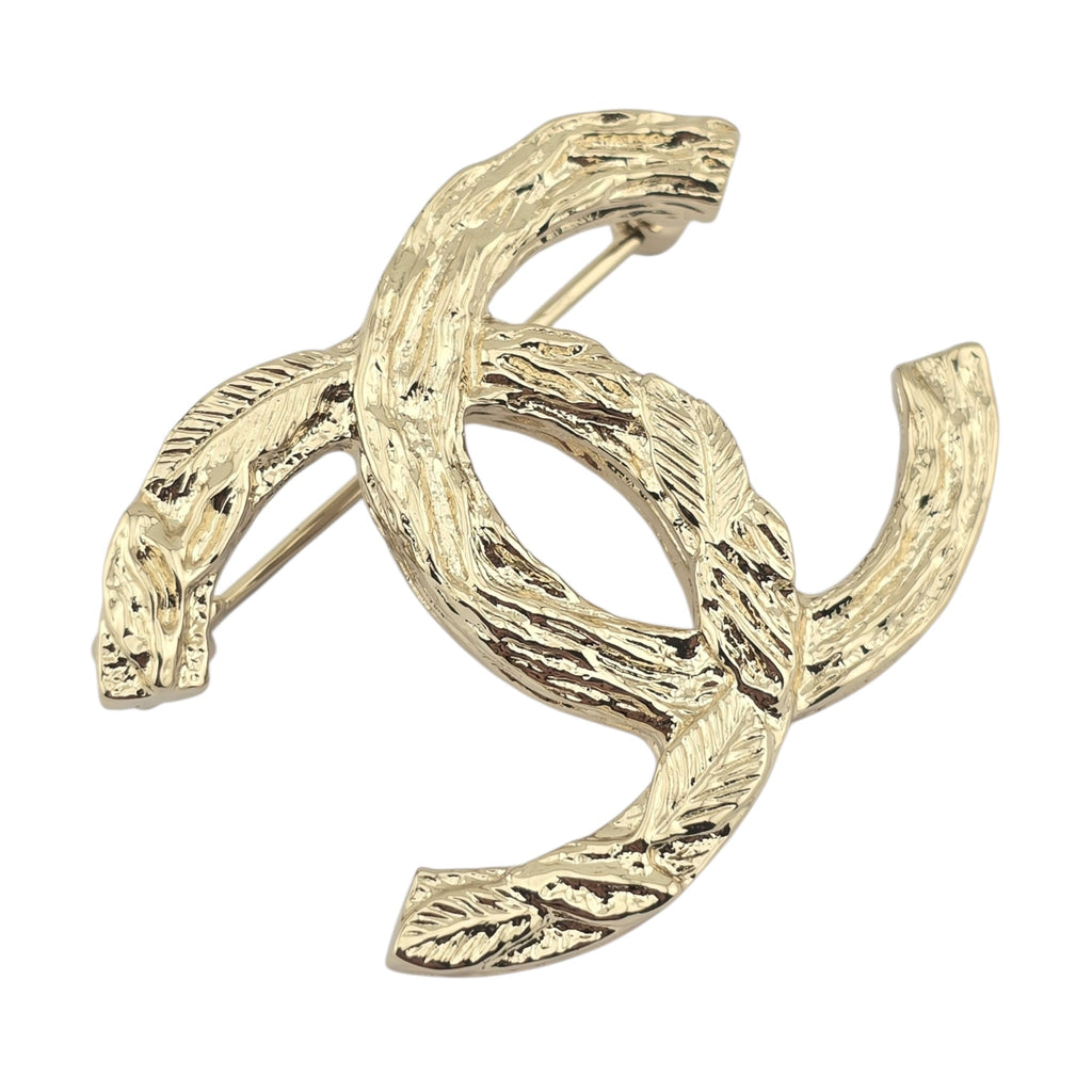Chanel CC Metal Gold Brooch 2025 CHANEL