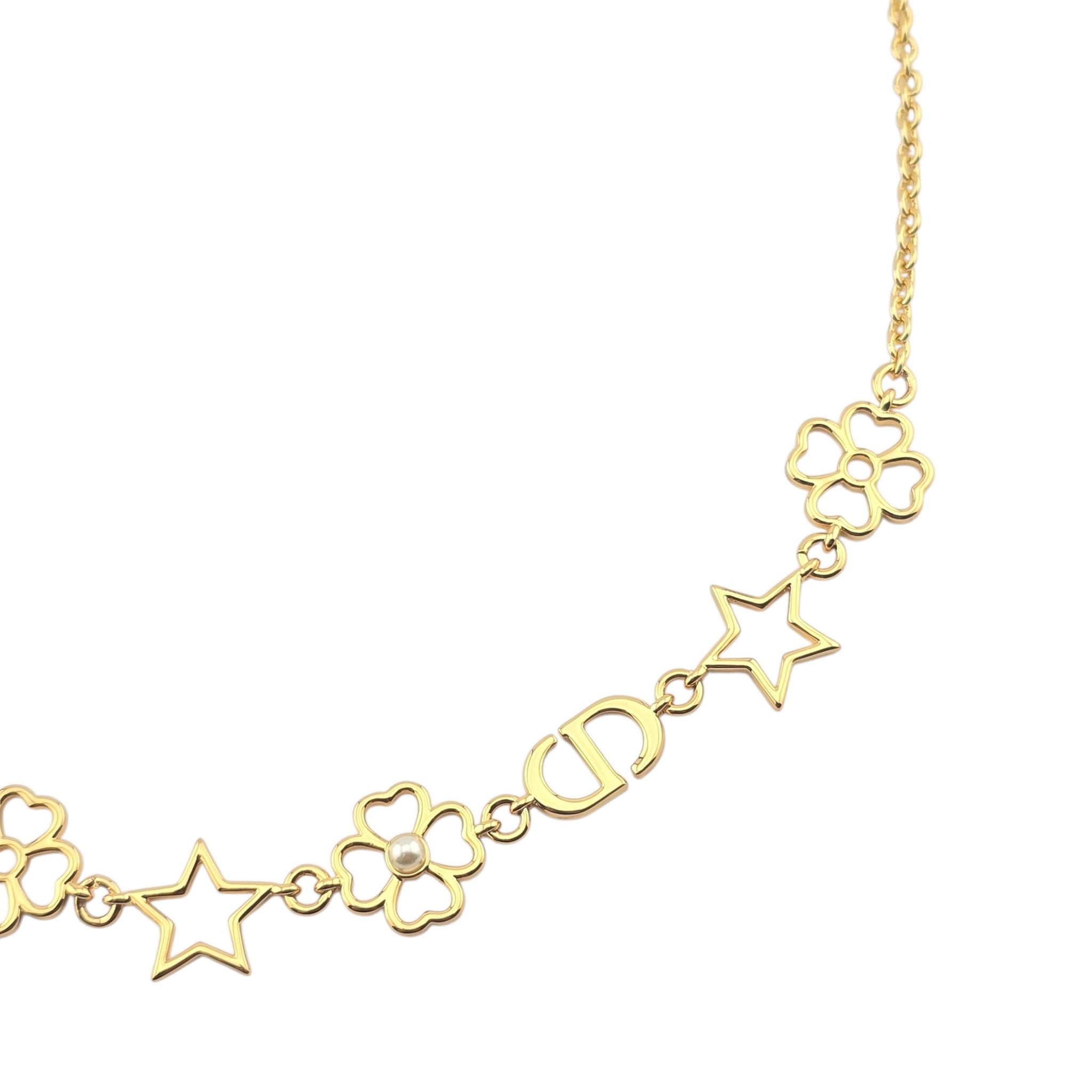 Christian Dior CD Lucky Lace Necklace DIOR