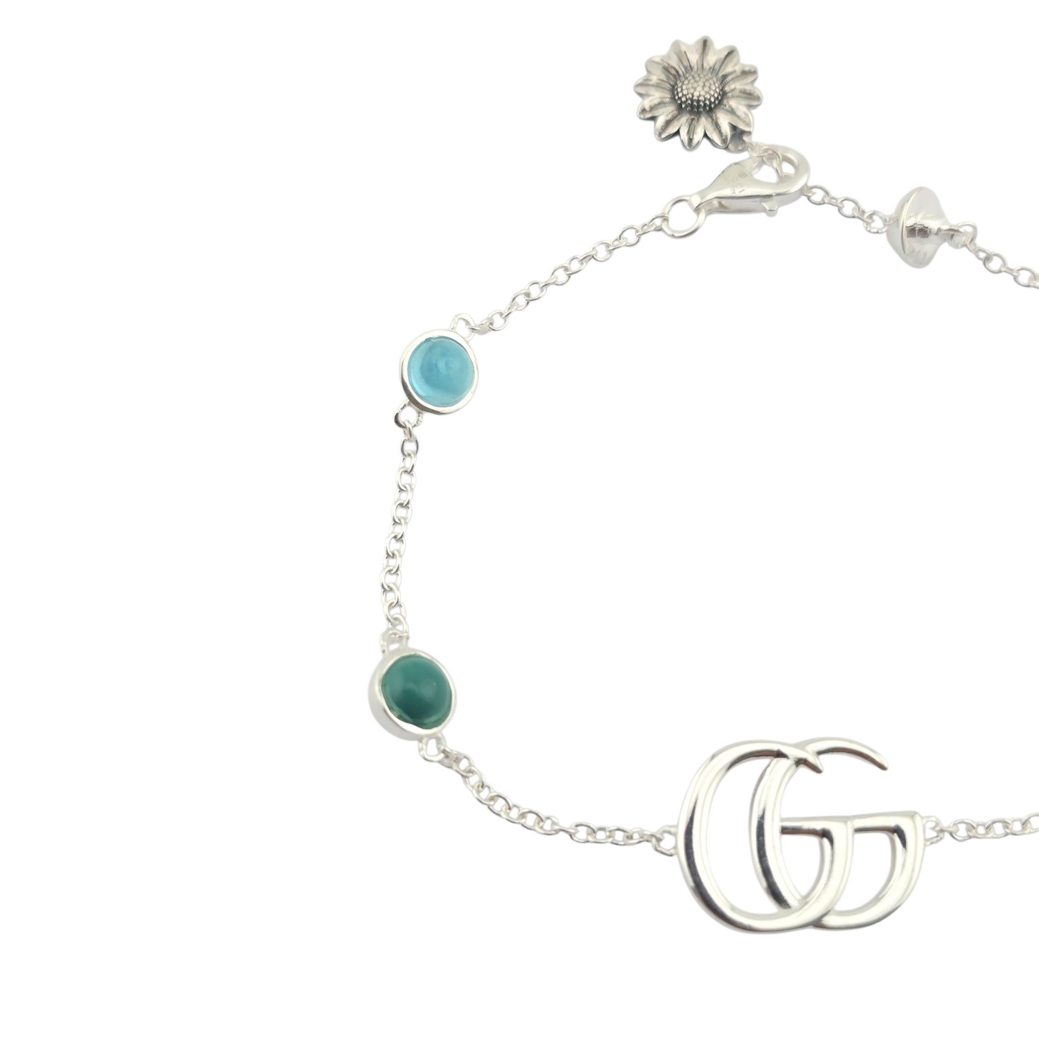 GUCCI GG Marmont Sterling Silver Mother of Pearl Bracelet GUCCI