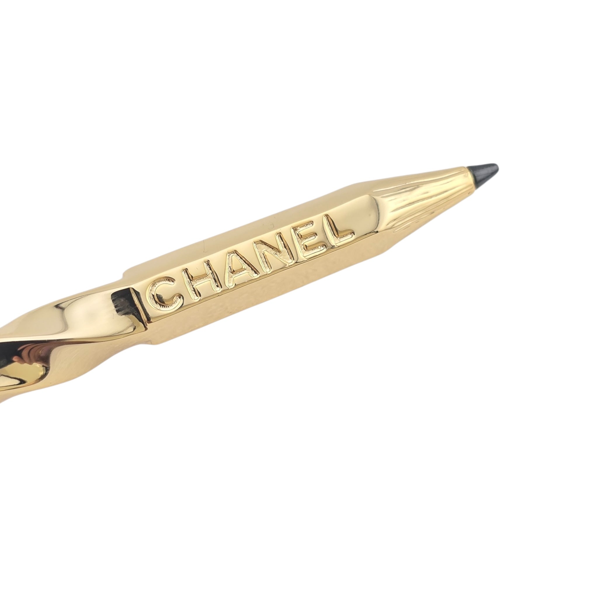 Chanel CC Gold Pencil Brooch 2025 CHANEL