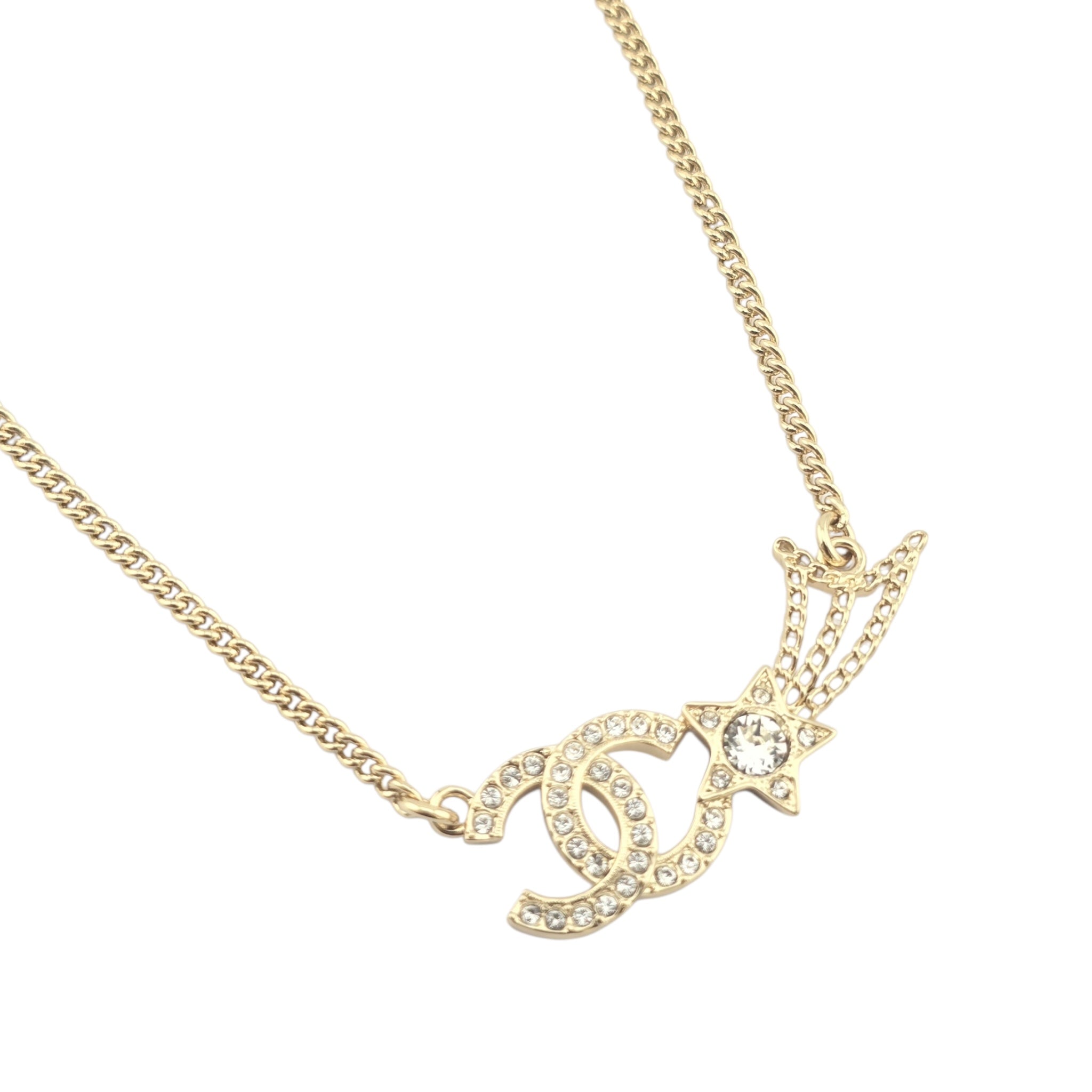 Chanel CC Shooting Star Gold Necklace 25B CHANEL