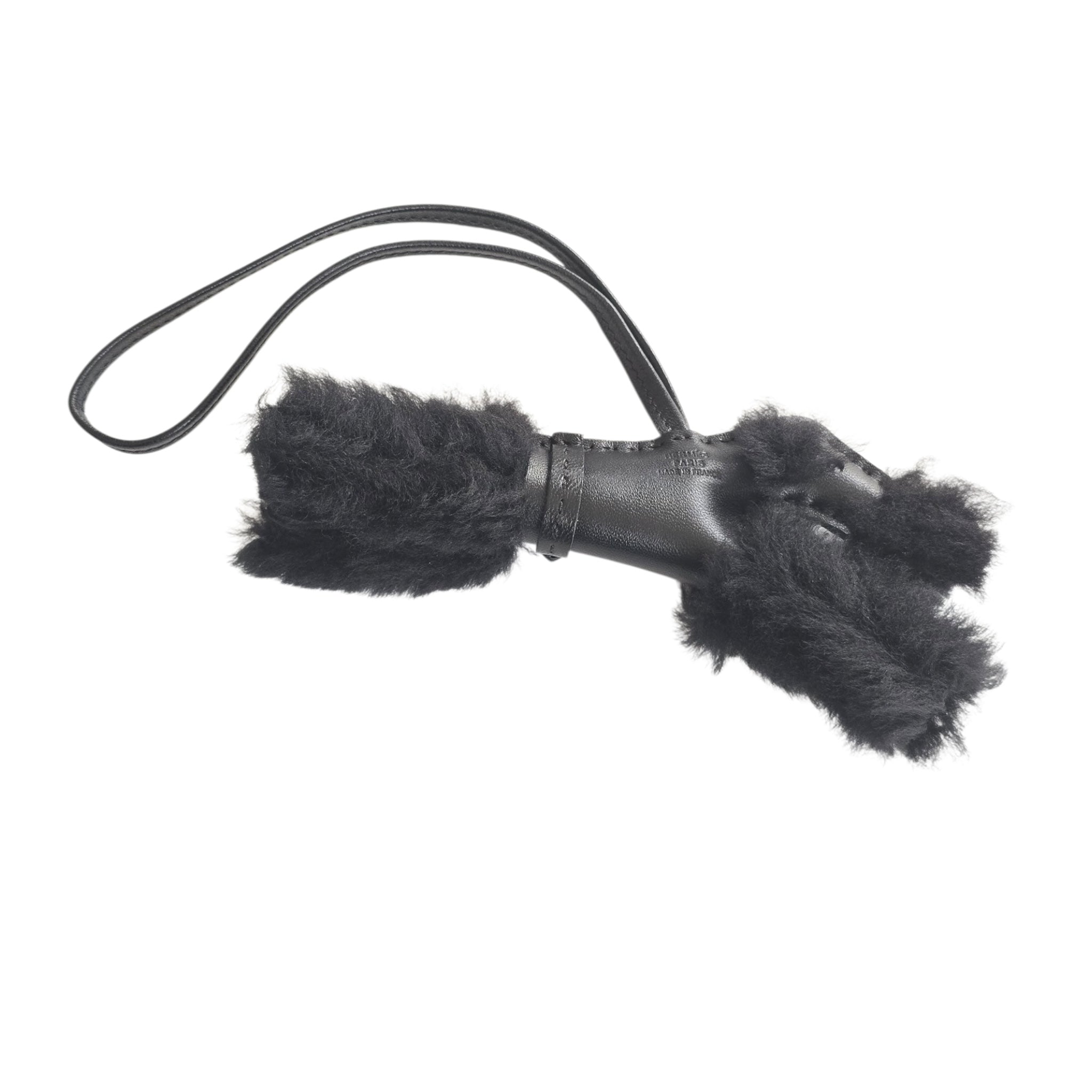 Hermes Budy Punk Bag Charm Black HERMES