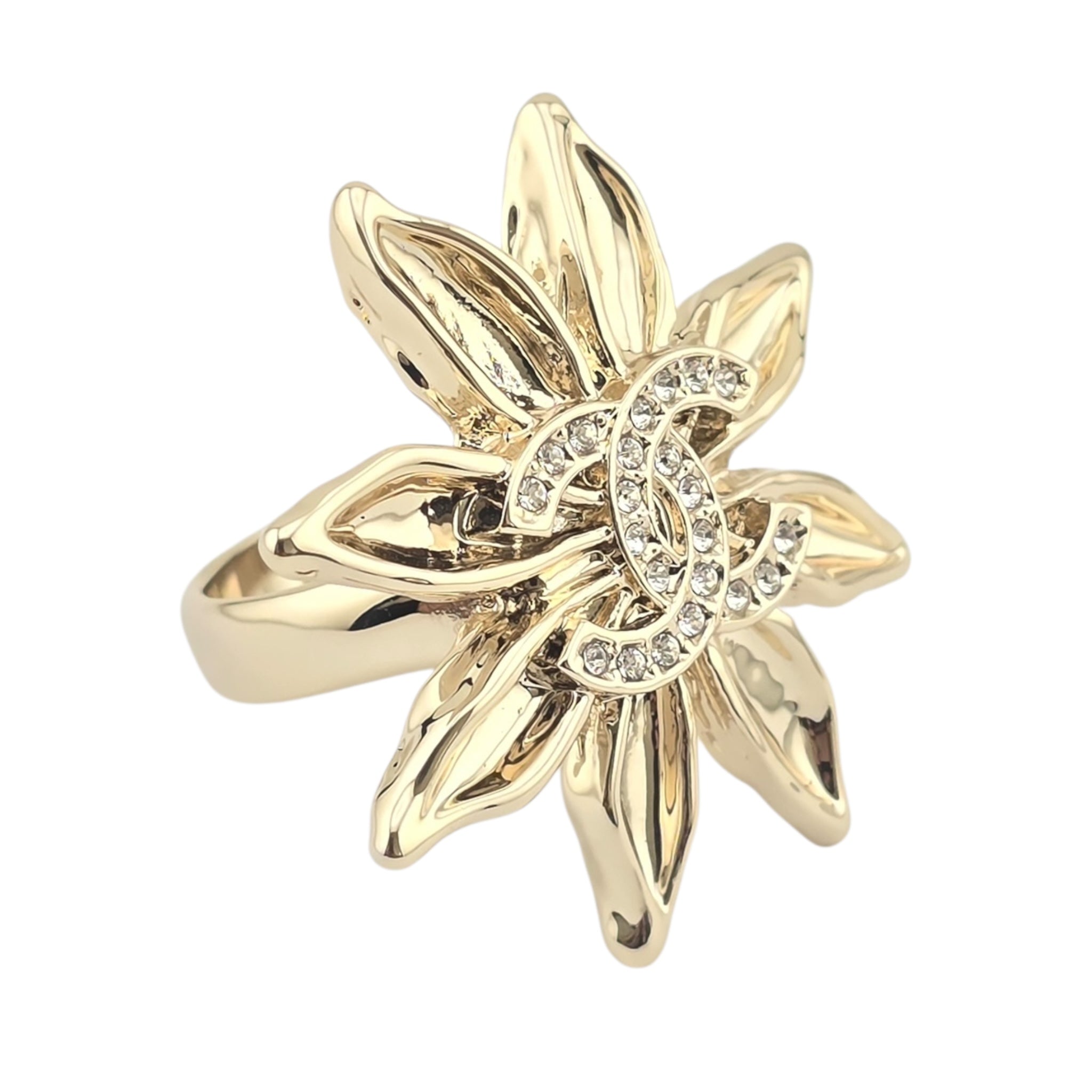 Chanel CC Gold Sun Ring 25SS CHANEL