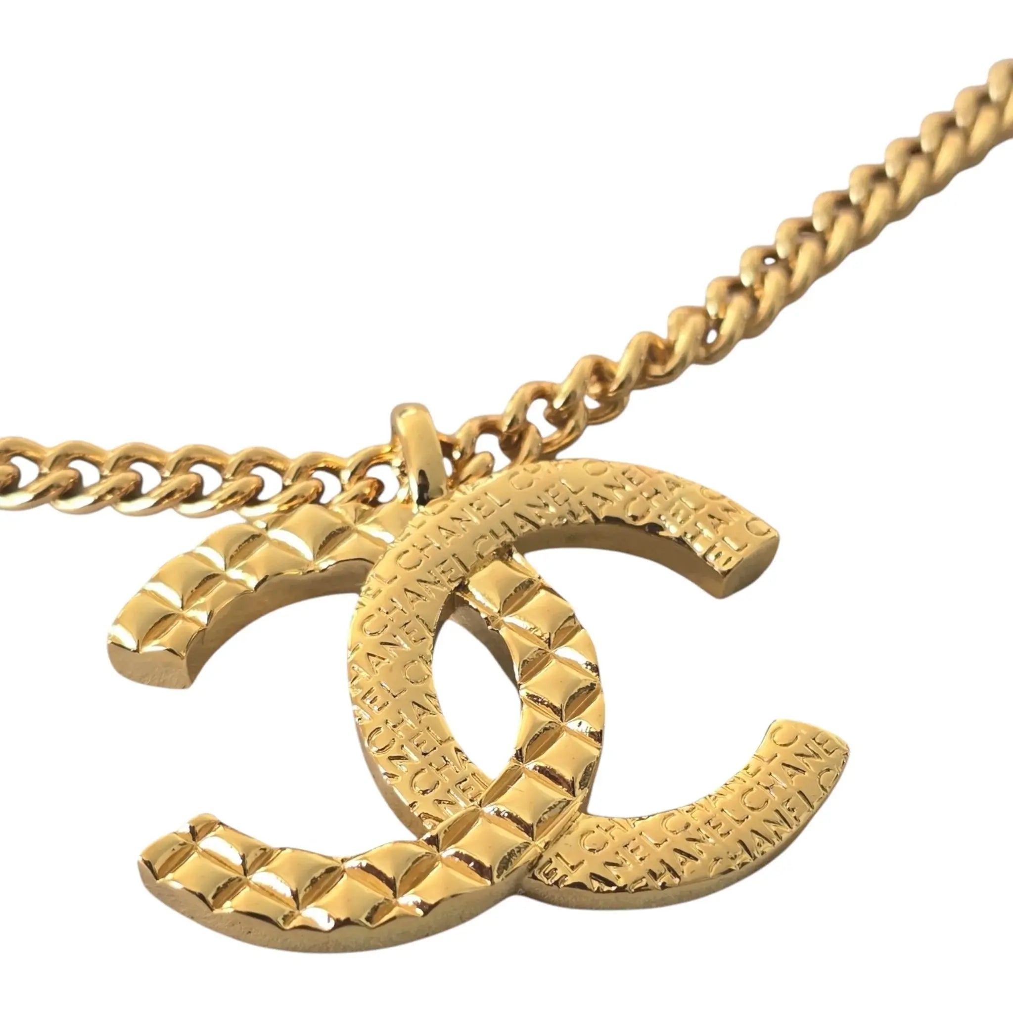 Chanel CC F24 Gold Pendant Necklace 2024 CHANEL